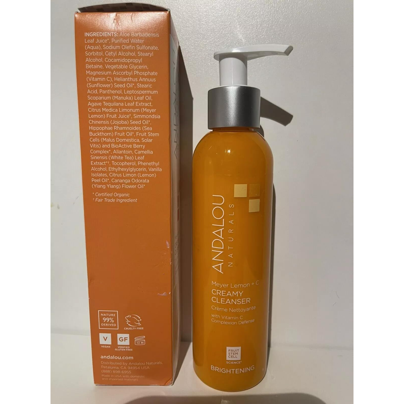 Andalou Naturals Cleanser Crmy Meyer Lemon