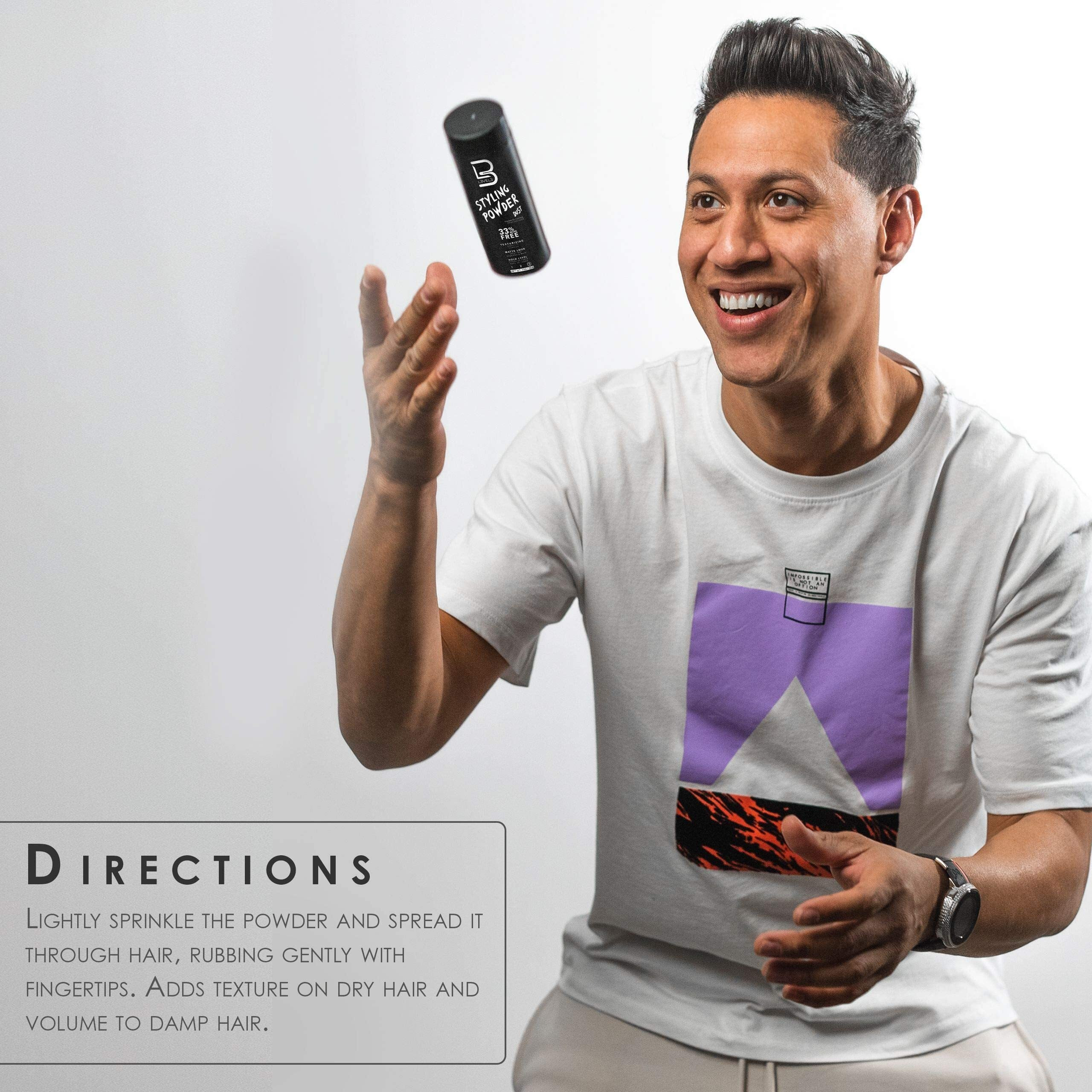 L3 - Level 3 Paste - Long-Lasting Hold - Improves Strength And Volume Of Hair - Protects Against Hair Damage - Level Three Men Styling Product (Sample Powder Included, Paste)