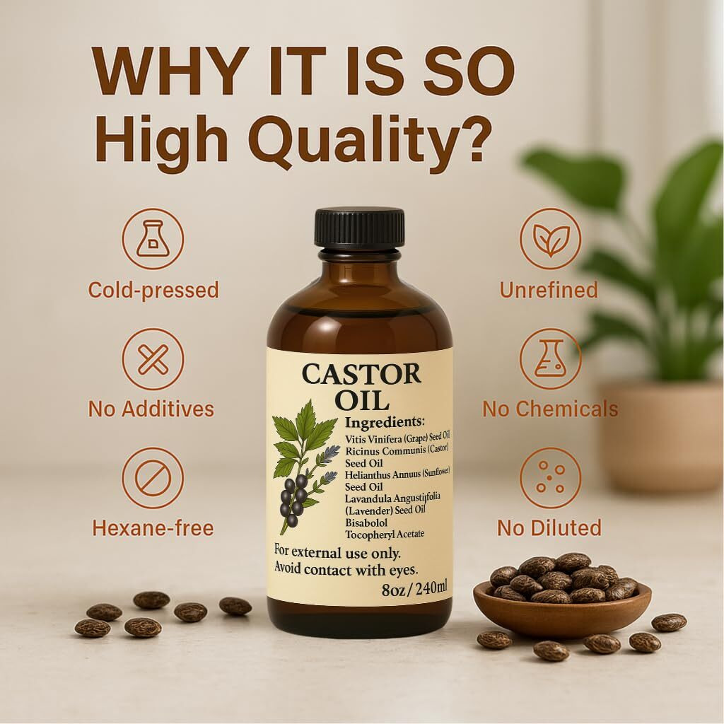 Castor Oil Pack Wrap Organic - Castor Oil Pack Kit Belly Button Cotton For Stomach Liver Detox Neck Abdomen Waist - Organic Cold Pressed Unrefined
