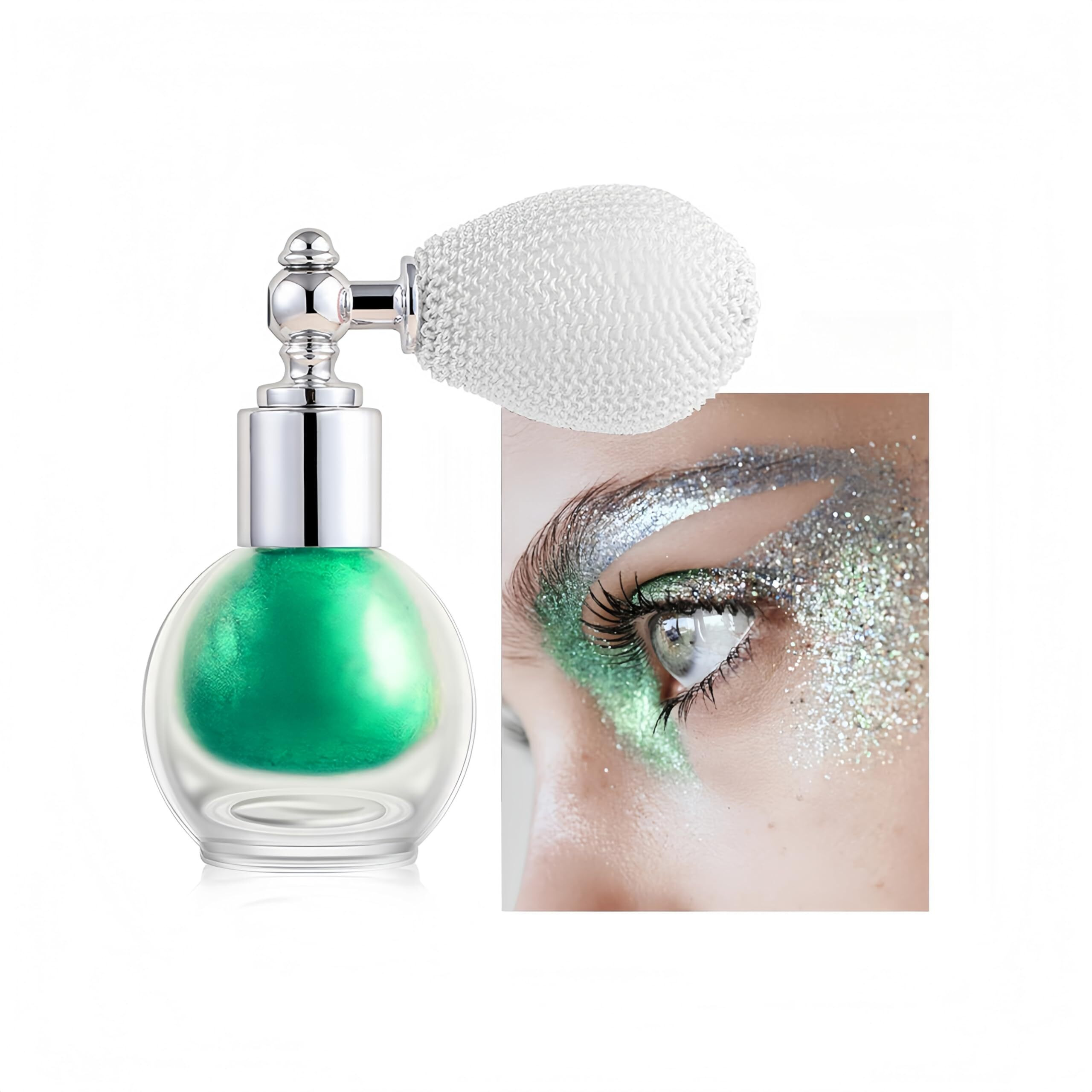 Maepeor Highlighter Powder Spray Shimmer Sparkle Highlighter Powder Glitter High Gloss Spray For Face Body Cosmetic (Color 08)