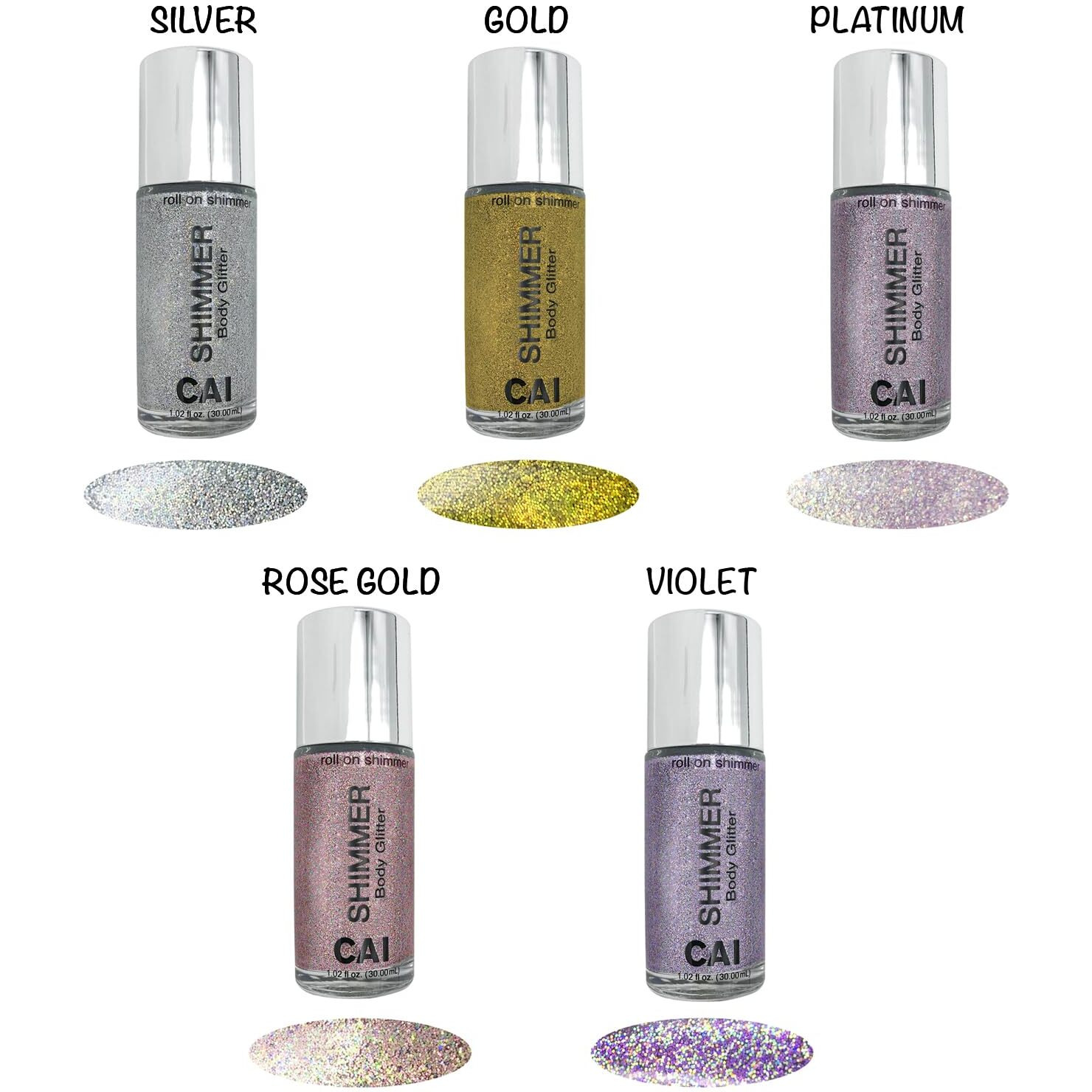 Hair Glitter Gel Body Glitter & Face Glitter For Women/Kids (1 Pk Stardust Silver) Iridescent Holograph Roll-On 1 Oz | Cosmetic-Grade Makeup, Apply Without Glue, Easy To Take Off & Keep Skin Clean