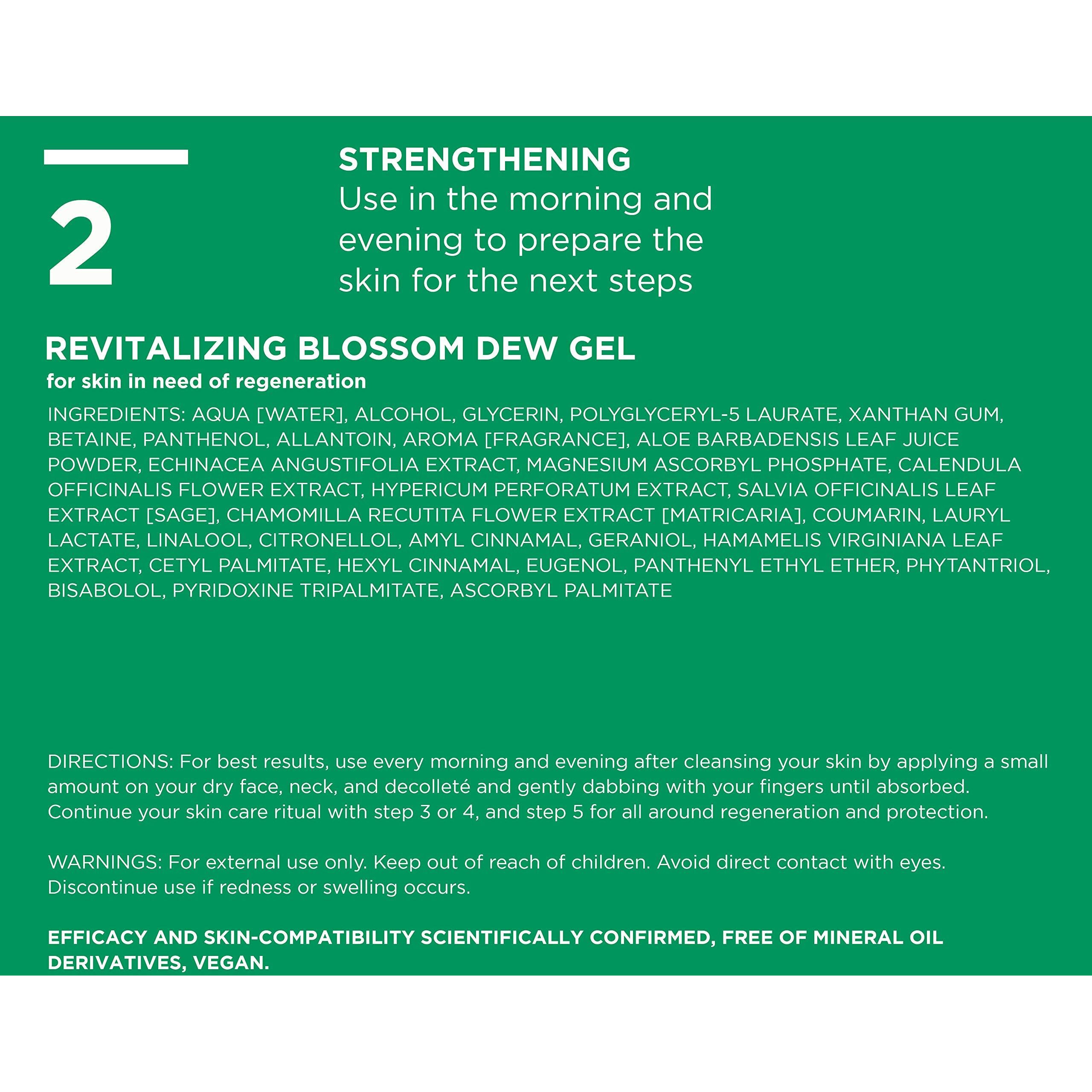 Annemarie Brlind - Ll Regeneration Revitalizing Blossom Dew Gel - Sustainably Sourced Natural Facial Toner To Strengthen The Skin With Intense Moisture - Step 2 Of 5-5 Oz