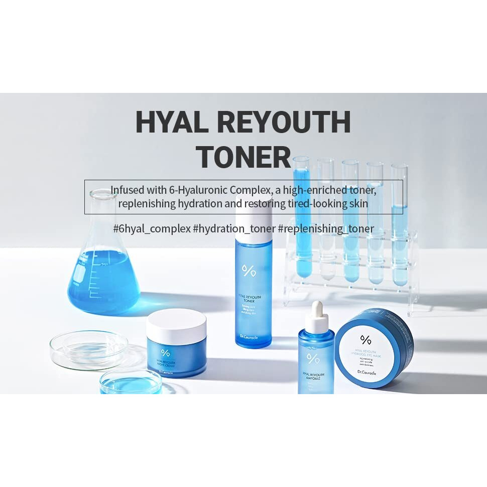 Dr.Ceuracle By Leegeehaam Hyal Reyouth Toner (120Ml / 4.05 Fl. Oz.) - Quick Absorbing And Hydration Boosting Facial Serum With Hyaluronic Acid, Panthenol For All Skin Types