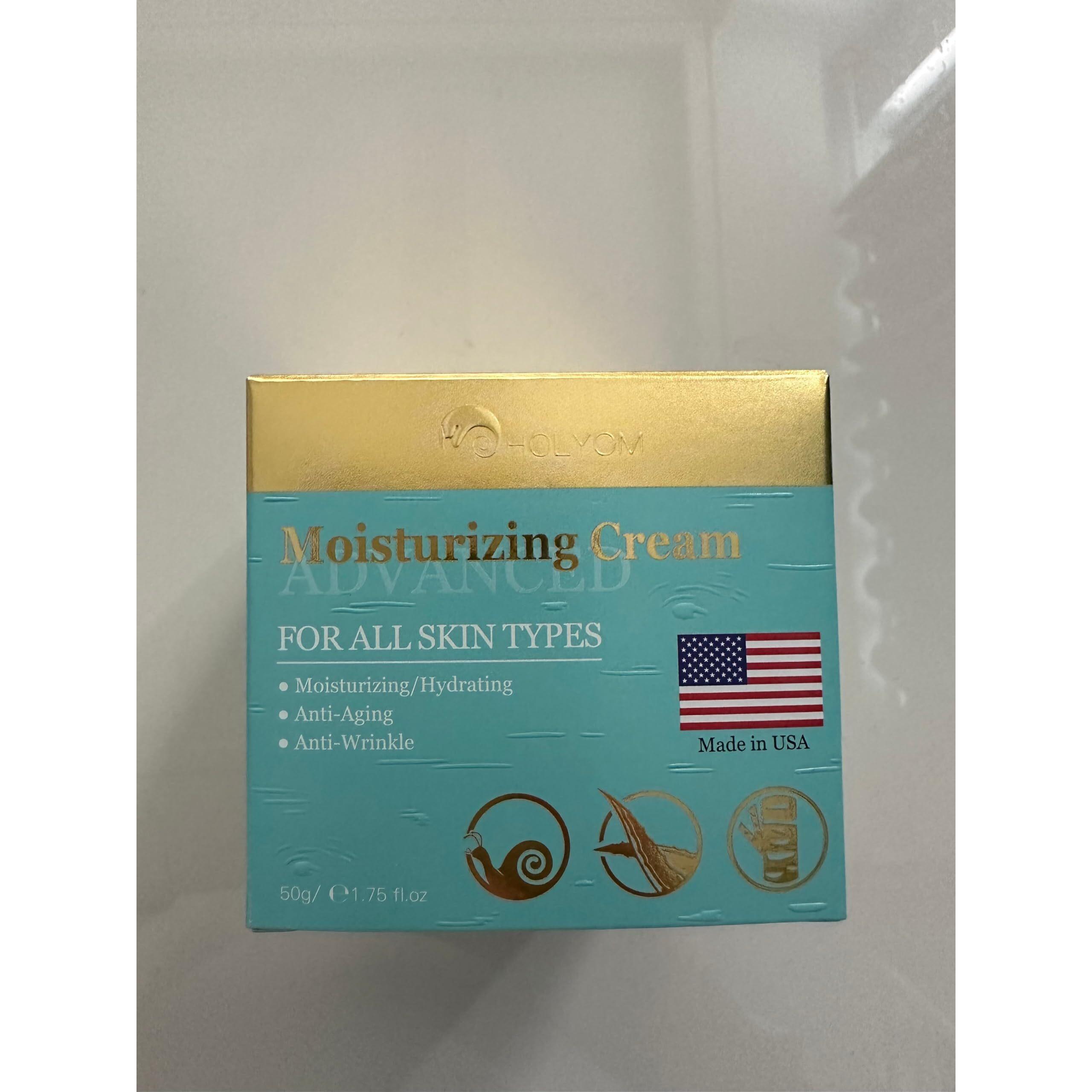 Holyom Anti-Aging Face Moisturizer - Daily Hydration Moisturizer, Firming,Hydrate Natural Formula For Wrinkles & Fine Lines Facial Moisturizing 1.75 Fl Oz