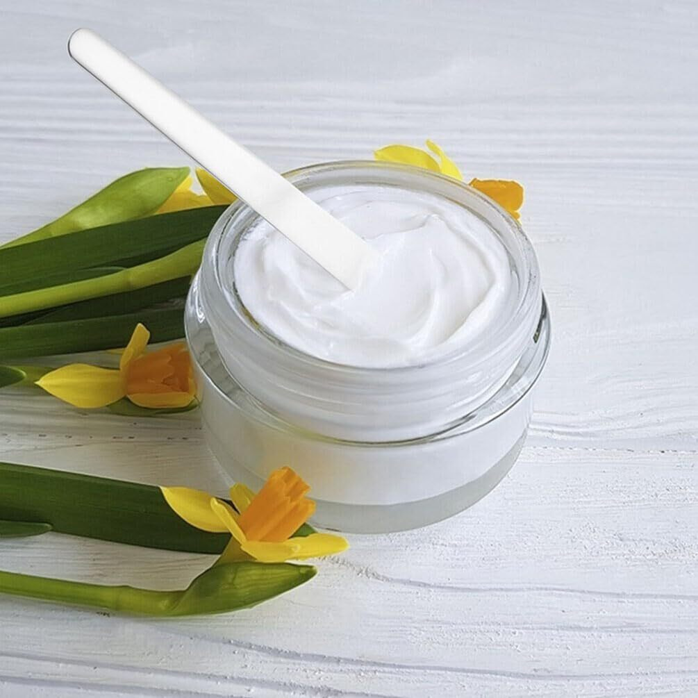 Healifty Mini Metal Cosmetic Spatula, 2Pcs Skincare Spatulas, Mini Cosmetic Spoon, Reusable Facial Applicator Cosmetic Spatula For Cream, Lotions, Moisturizers