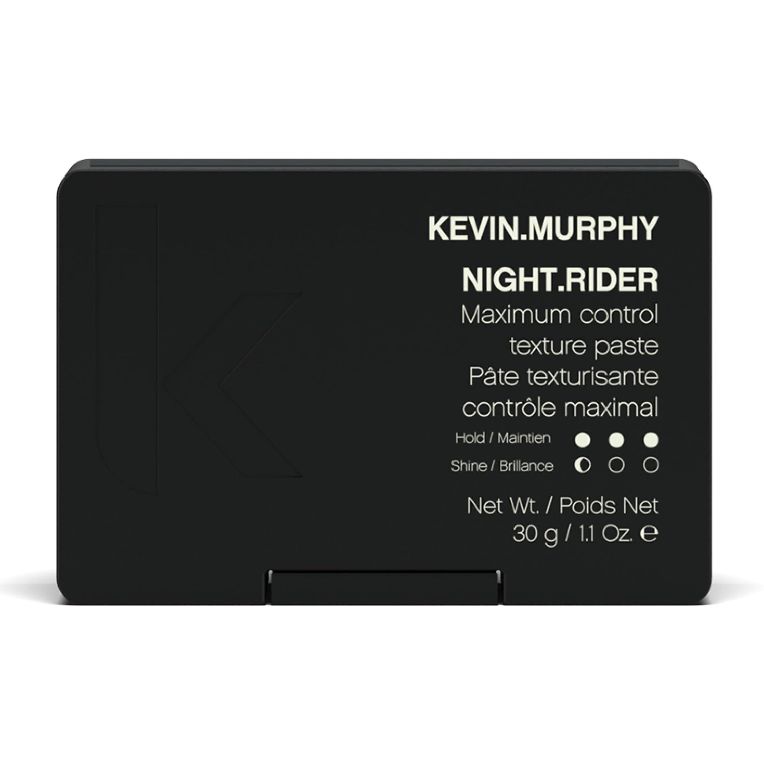 Kevin.Murphy Night.Rider - Strong Hair Paste - For All Hair Types - Hair Moulding Paste - Boosts Hair Shine - Strong Hold Hair Care - Matte Texture - Travel Size - 30 G / 1.1 Oz