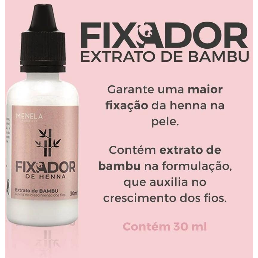 Menela Henna Fixer For Leftover Henna Paste, 30Ml Bottle