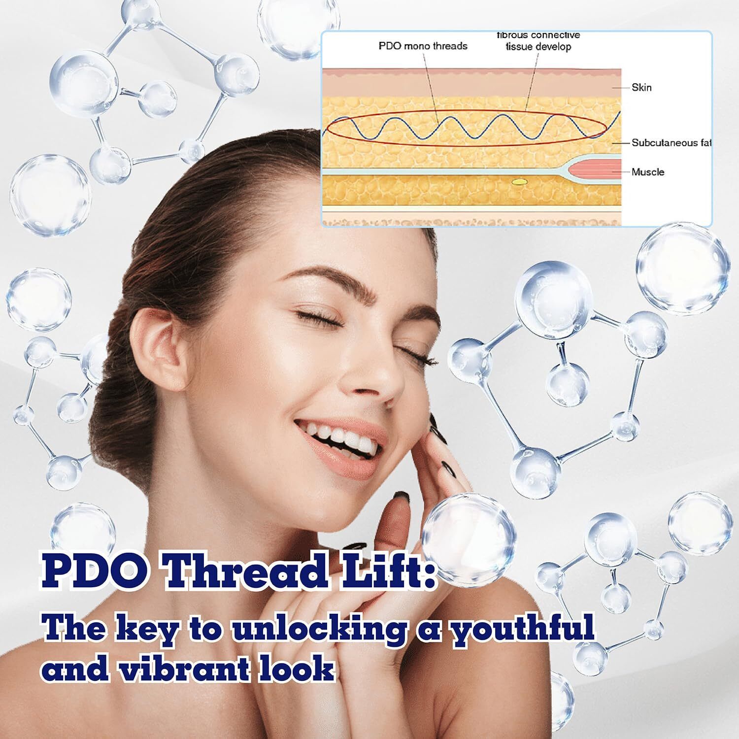 Newliky Pdo Mono Threads For Face Lift Korea Pdo Threads With Sharp Tip Mono Smooth Threads Type For Whole Body Lifting 20Pcs 30G38Mm
