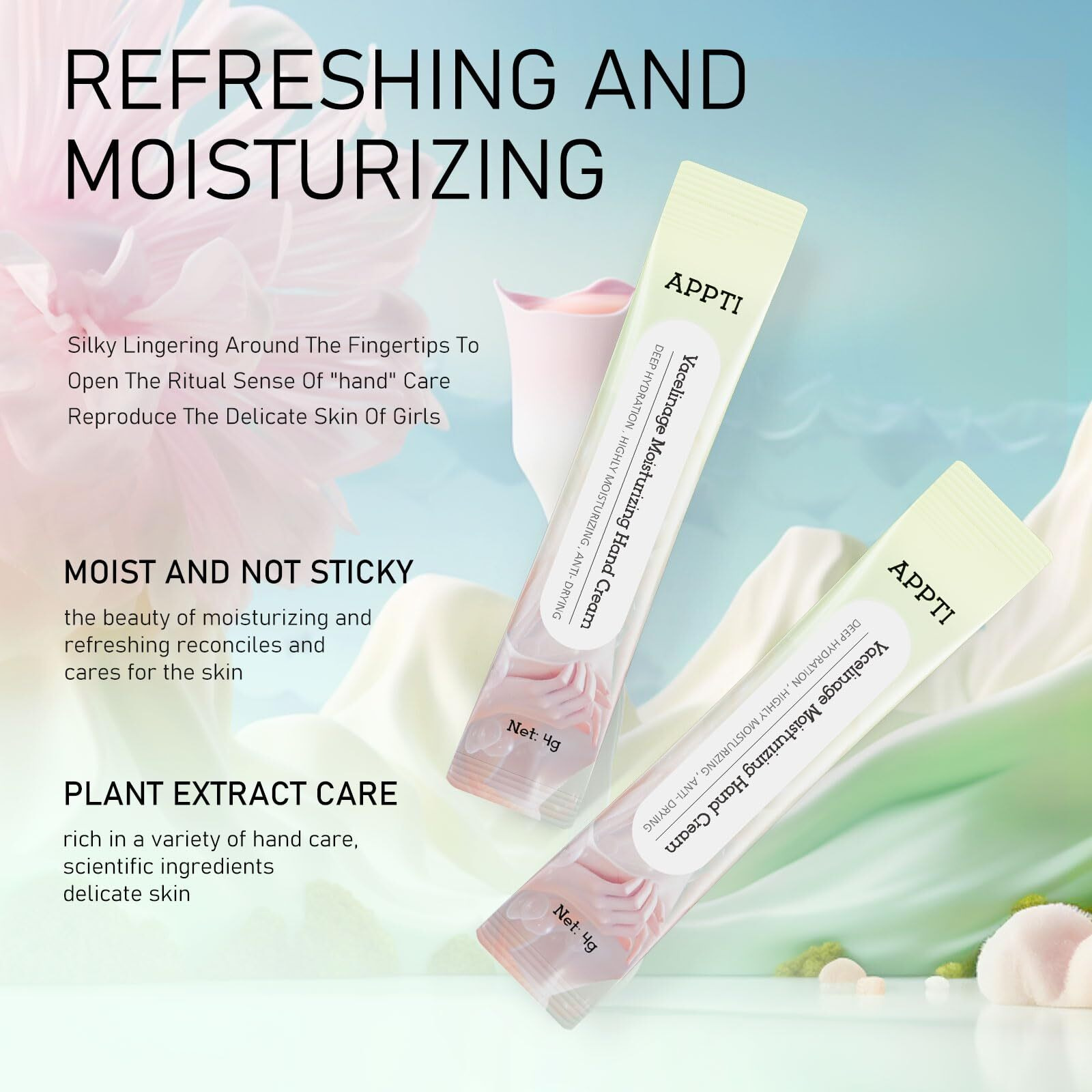Appti Moisturizing Hand Cream, Relieves And Repairs Hand Lotion, Travel Size Hand Cream, Original Flavor, Pack Of 20