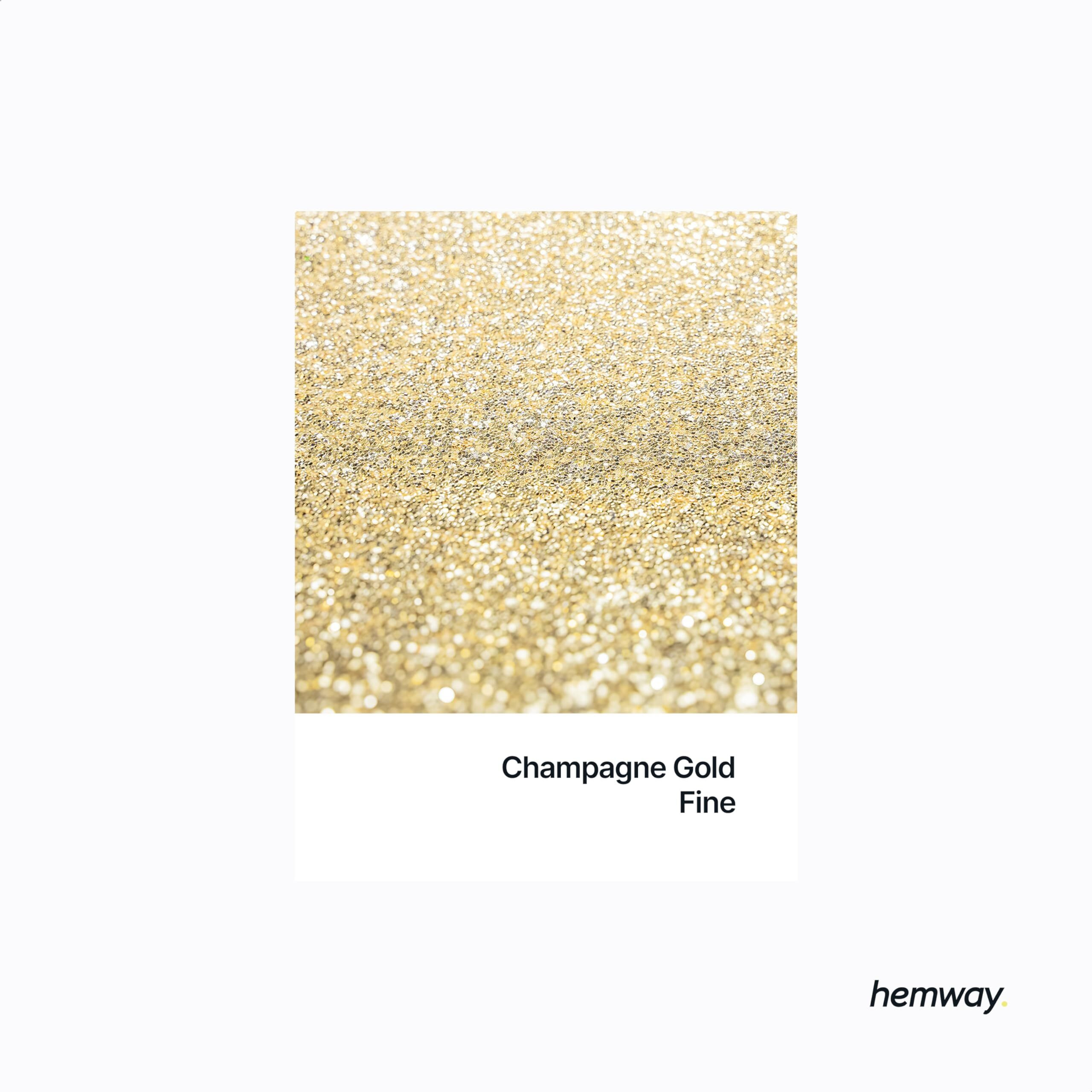 Hemway Biodegradable Glitter Eco Friendly - 100G/3.5Oz Bio Cosmetic Safe Sparkle Vegan For Face Eyeshadow Body Hair Festival Makeup Craft - Fine (1/64"" 0.015"" 0.4Mm) - Champagne Gold