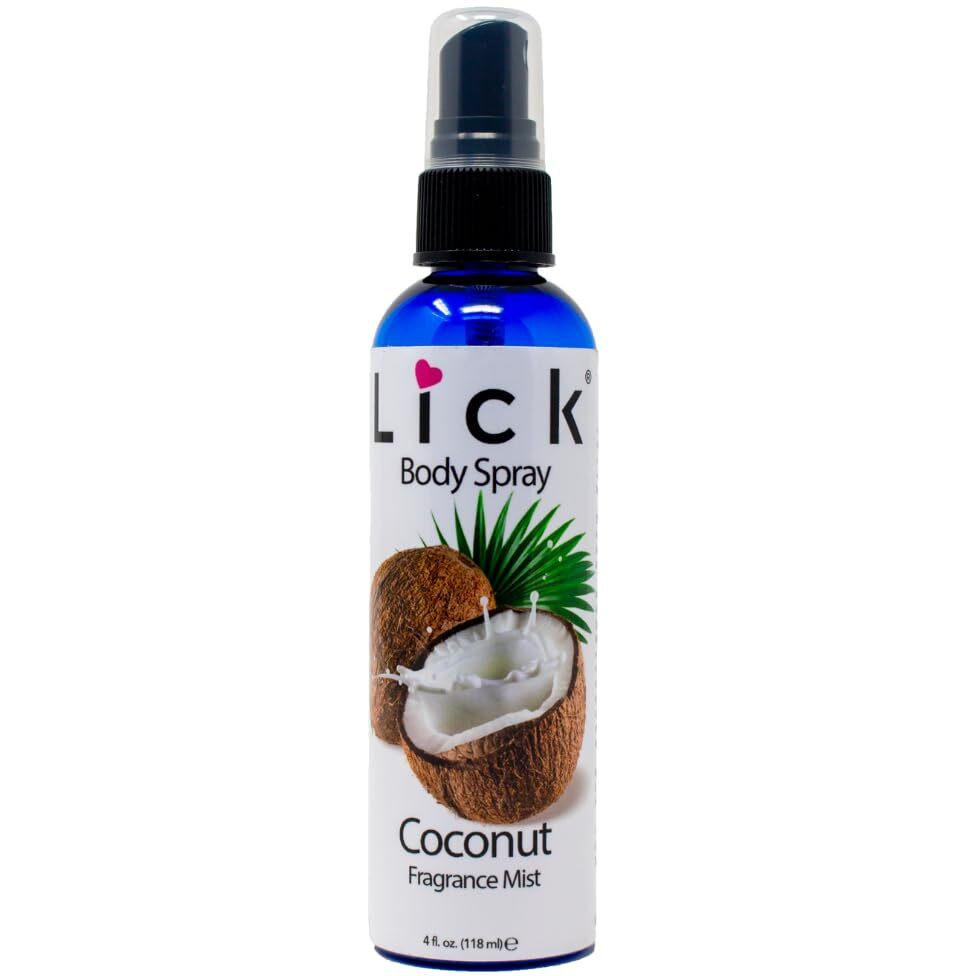 Lick Coconut Scented Body Spray - Creamy Fragrance Mist For Daily Refresh - 4 Fl Oz