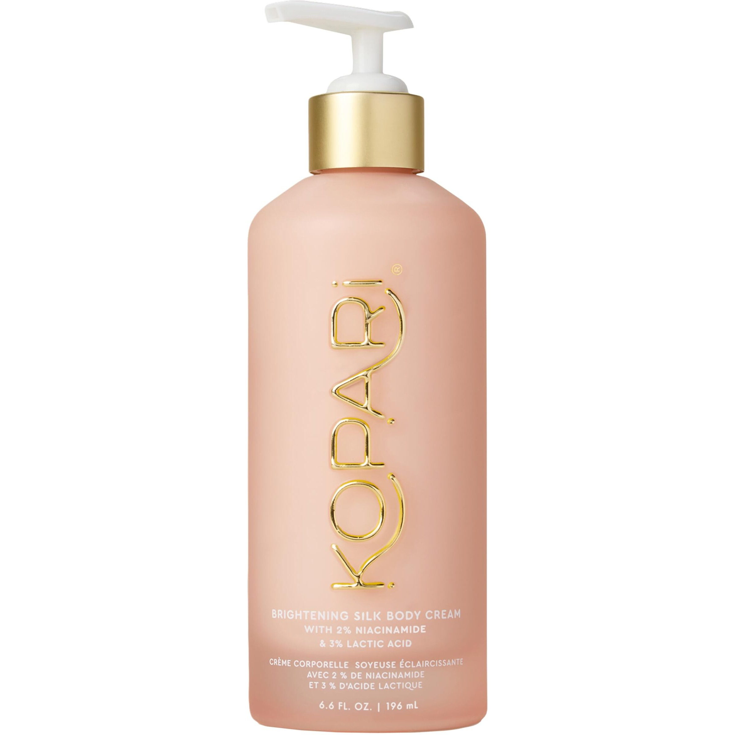 Kopari Brightening Silk Body Cream With 2% Niacinamide, Ahas & Kakadu Plum - Hydrating Body Lotion For Radiant, Even Skin Tone, Lightweight, Fast-Absorbing, Juicy Pink Guava Scent, 6.7 Oz