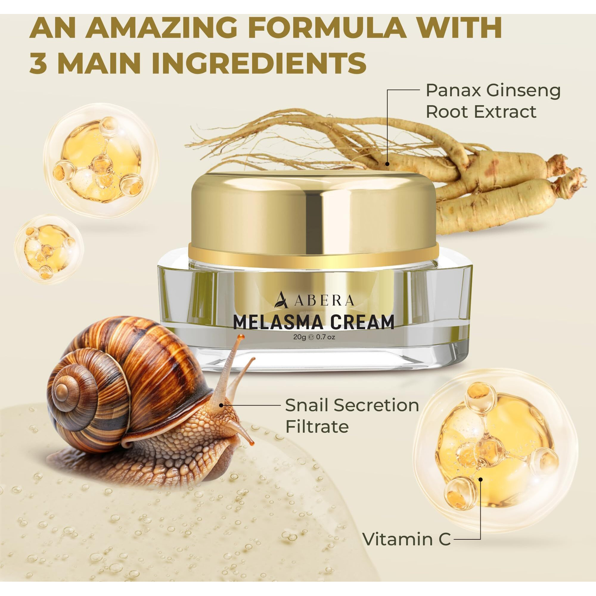 Abera Melasma Cream (Premium Version) - Dark Spot Corrector, Melasma, Freckle, Sun Spot, Age Spot Remover Advanced Formula For Women And Men (Set 2)