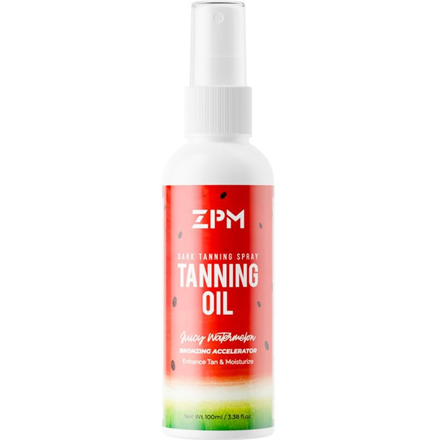 Travel Size Watermelon Tanning Oil For Outdoor Sun, Sun Tanning Spray For Outdoor Tanning With Natural Tanning Accelerator Carrot Oil For Skin, Spf 0, 3.38Fl Oz