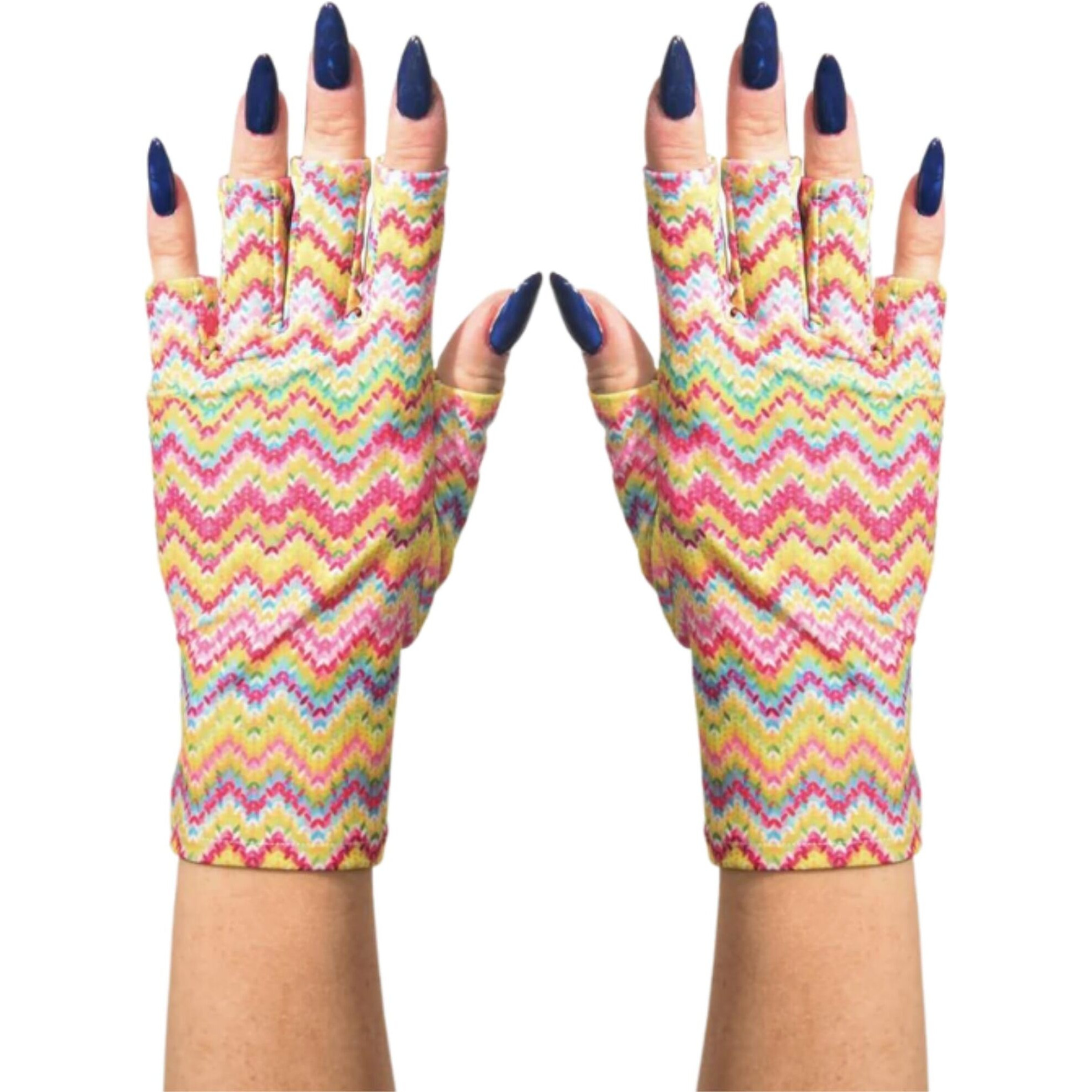 Maniglovz - The Original Upf 50+ Uv Light Protective Nail Gloves | Gel Manicure Gloves And Anti Uv Fingerless Gloves For Women | Can Be Used As Sun Protection Gloves For Driving | Miss Soni