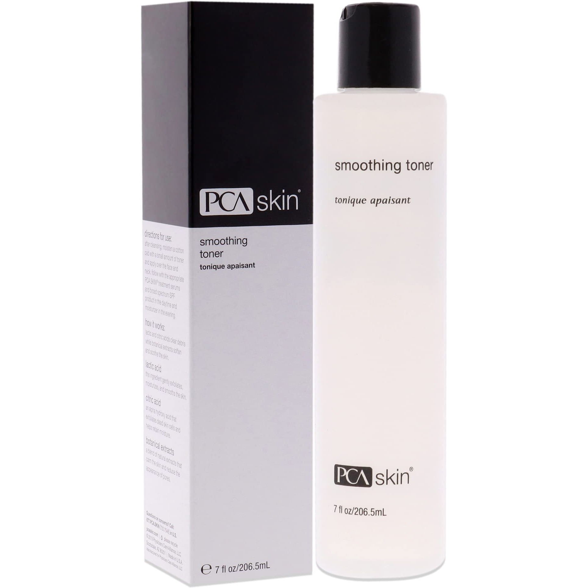 Pca Skin Smoothing Facial Toner - Alcohol-Free Face Treatment With Aloe Vera, Lactic & Citric Acids, Reduces Appearance Of Pores & Acne (7 Fl Oz)