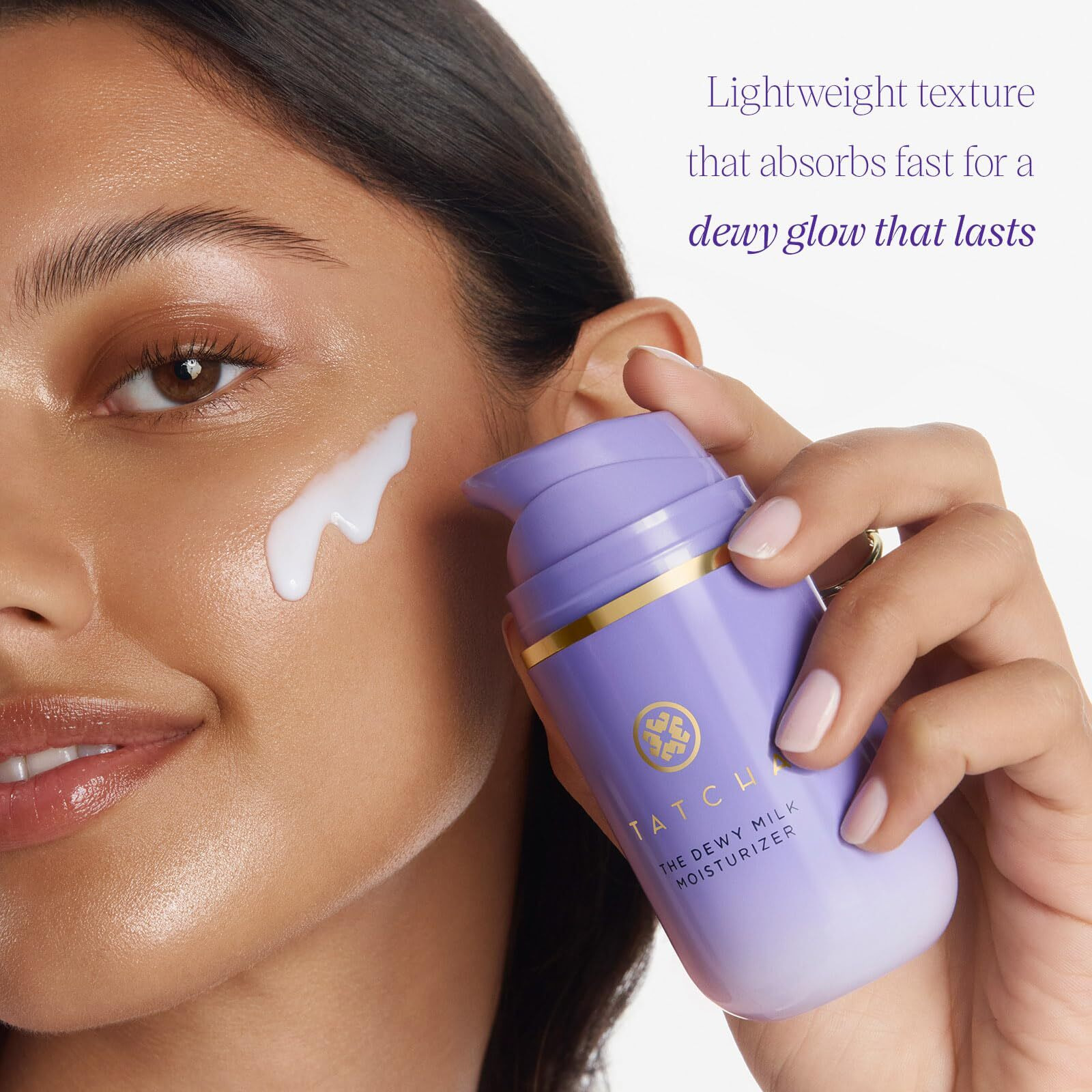 Tatcha The Dewy Milk Moisturizer, Lightweight, Oil-Balancing Hydration For Bouncy Skin & A Lasting Dewy Glow