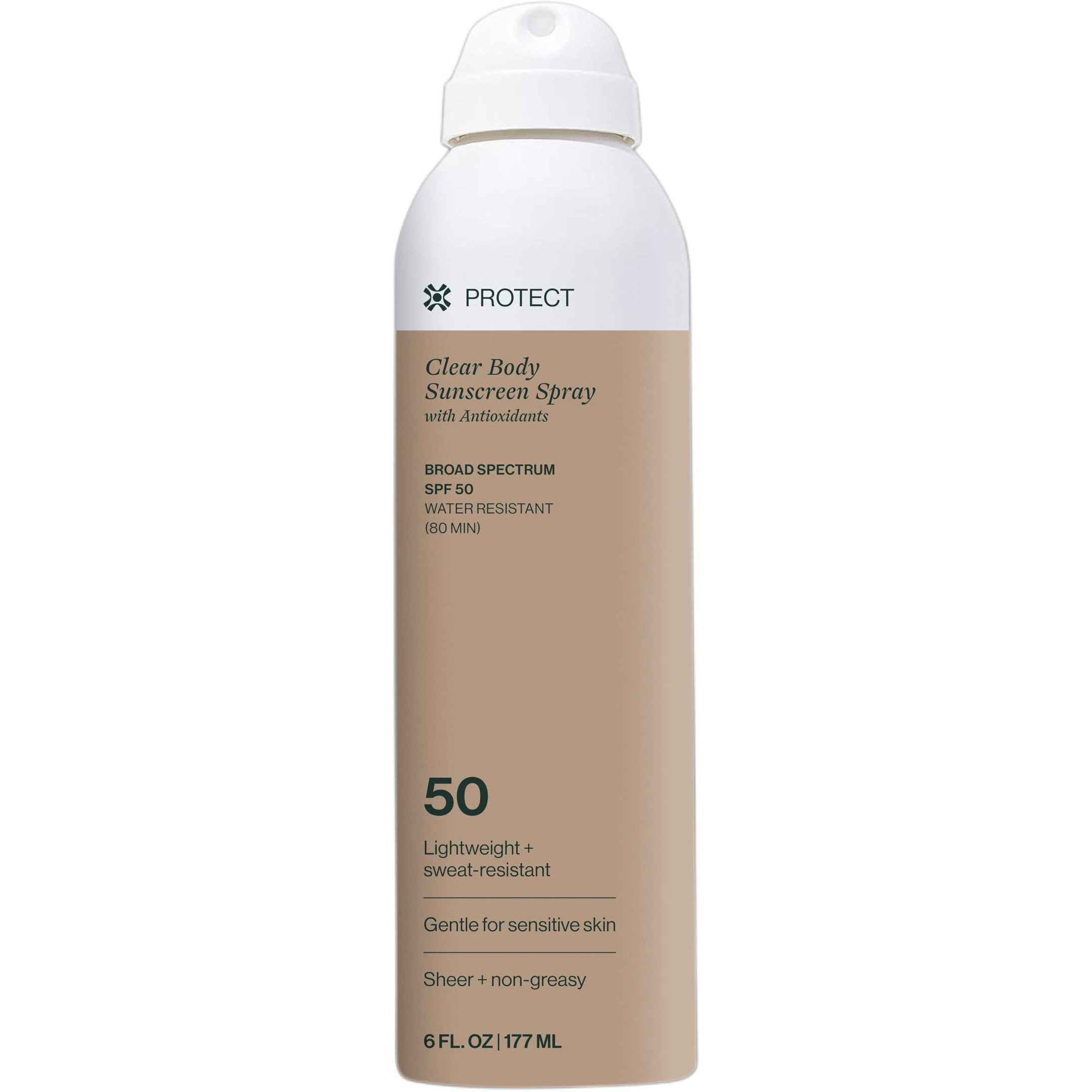 Dermasport Spf 50 Clear Body Sunscreen Spray With Antioxidants- Reef Safe Sunscreen- Sun Care