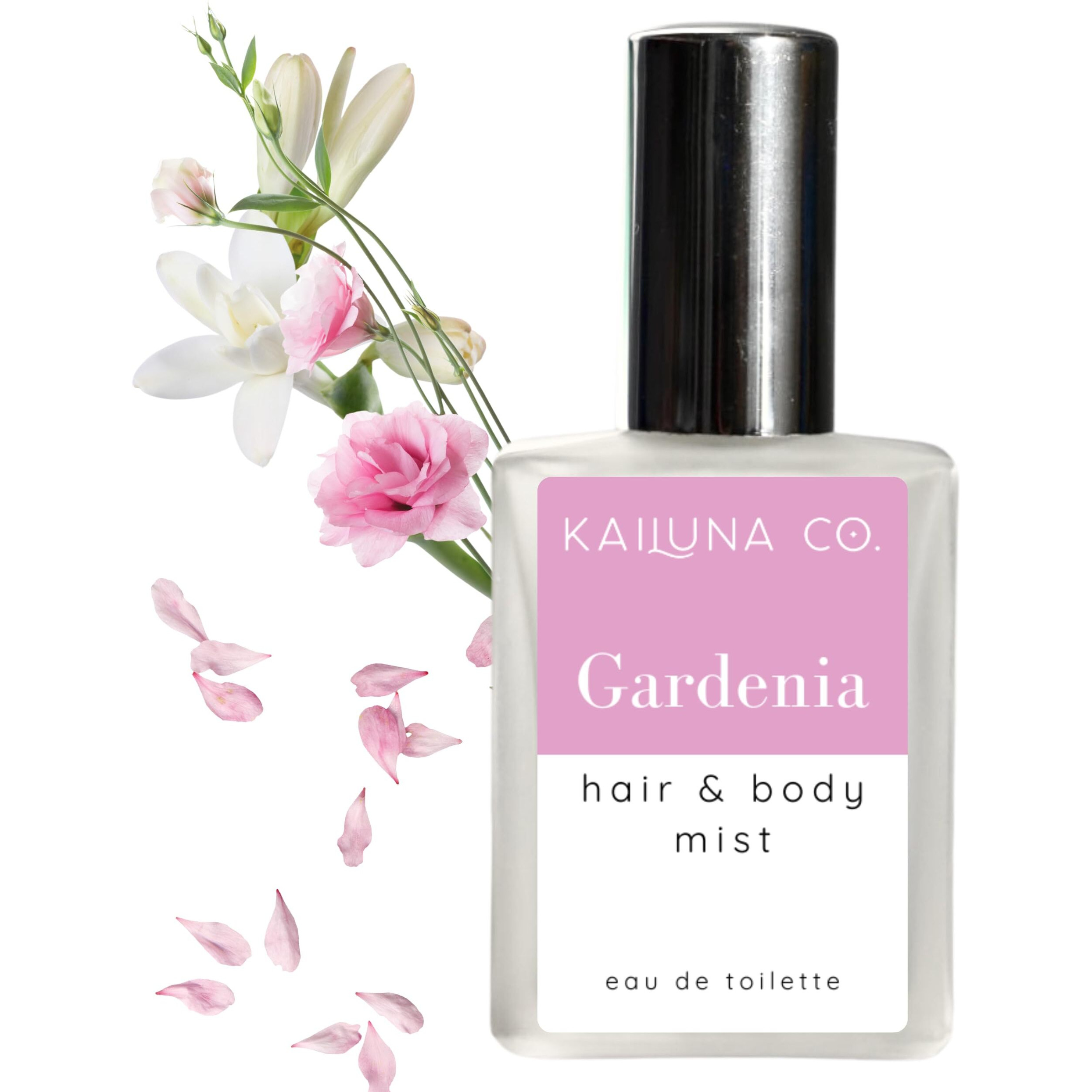 Kailuna Co. Gardenia Natural Hair & Body Mist Spray, Pure Essential And Fragrance Oils, Alcohol-Free, Handmade In California, 0.5Fl Oz