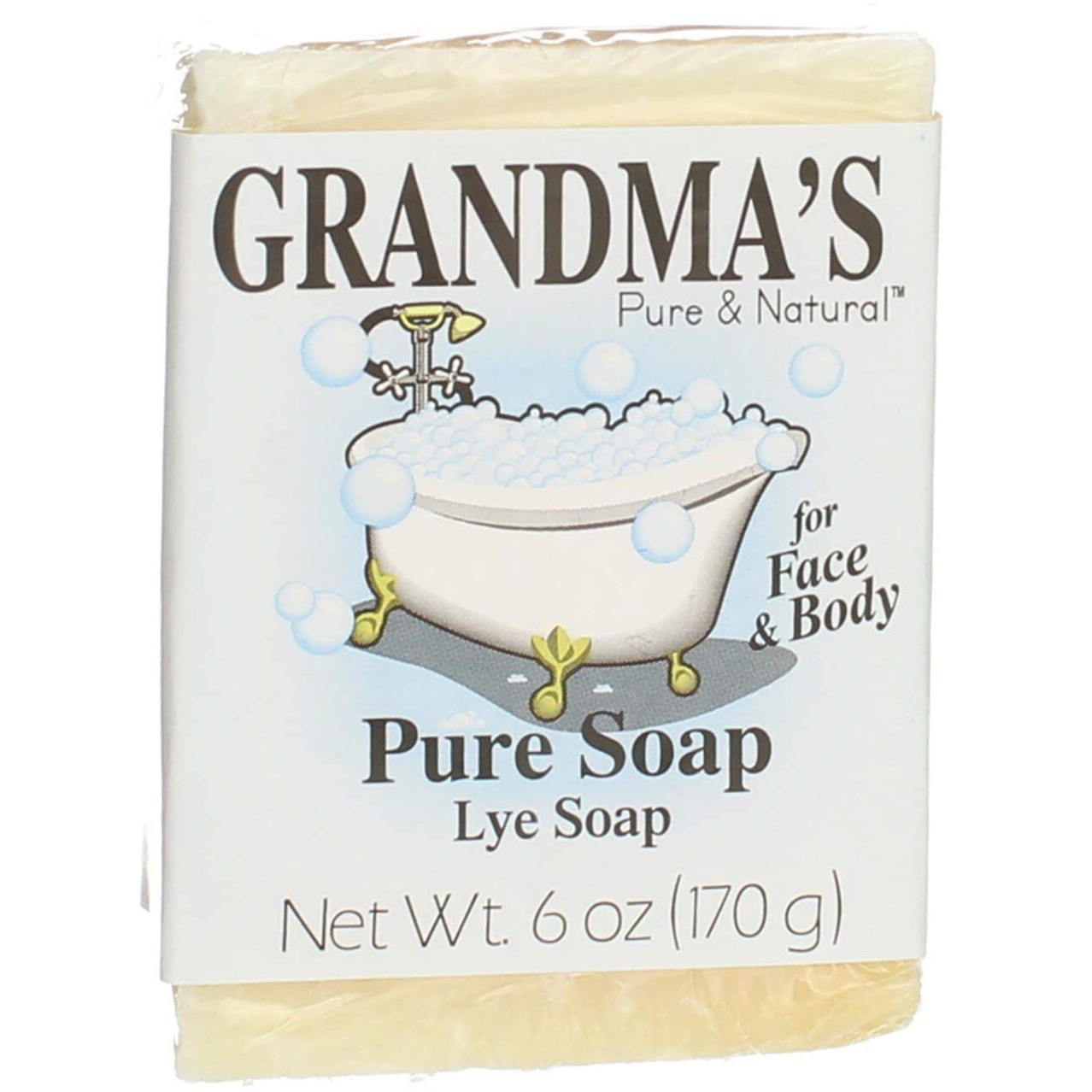Grandma's Lye Face& Body Soap - 6 Oz, Pack Of 3
