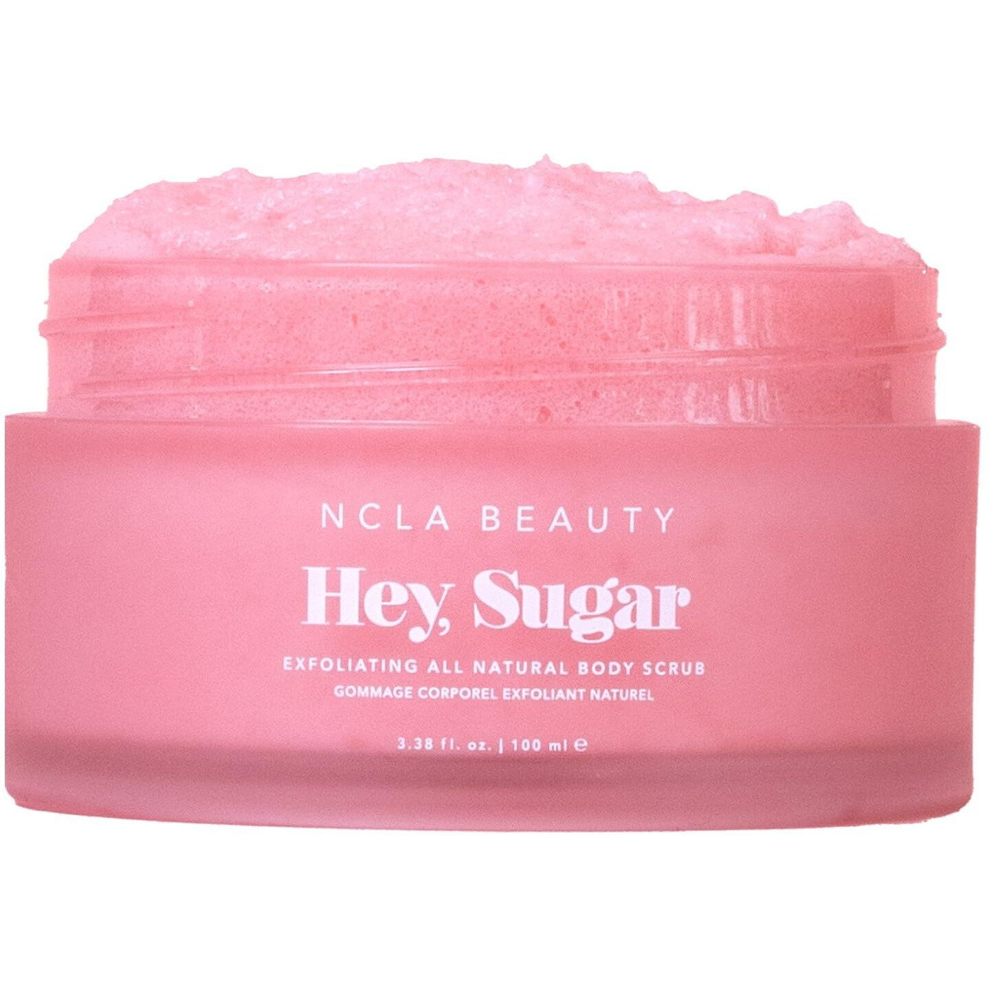 Ncla - Hey, Sugar Body Scrub | Smooth, Exfoliate, Hydrate Skin | Shea, Mango + Cocoa Butters | Vegan, Cruelty-Free, Clean Skincare (Pink Champagne 100G | 3.38 Oz)