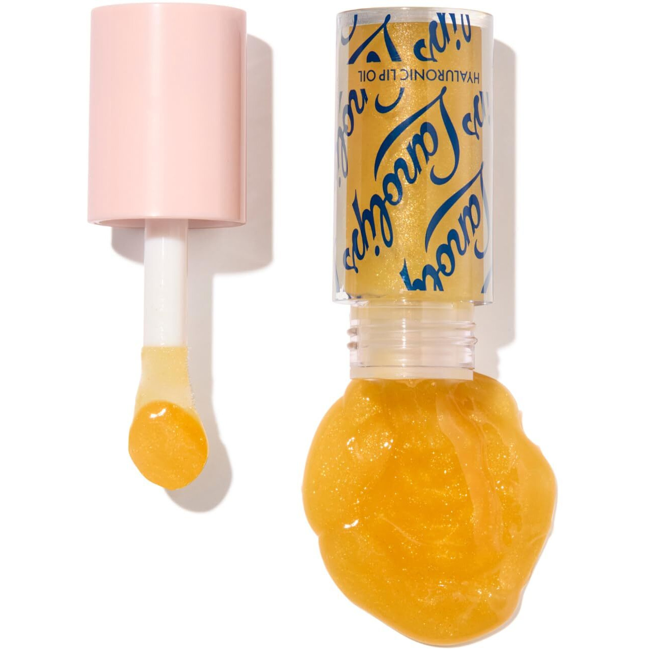 Lanolips Hydrating Lip Oil - Plumping Lip Gloss Infused With Lanolin Oil, Hyaluronic Acid & Vitamin E - Non-Sticky, Glossy Finish Beauty Products - Honey (0.2 Fl Oz)
