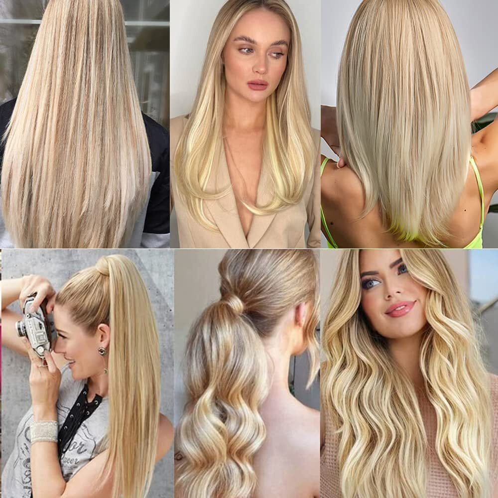 P27/613 Highlight Blonde Bundles Human Hair Body Wave Bundles 32 Inch 1 Bundle Unprocessed Brazilian Virgin Hair Blonde Body Wave Human Hair Extensions