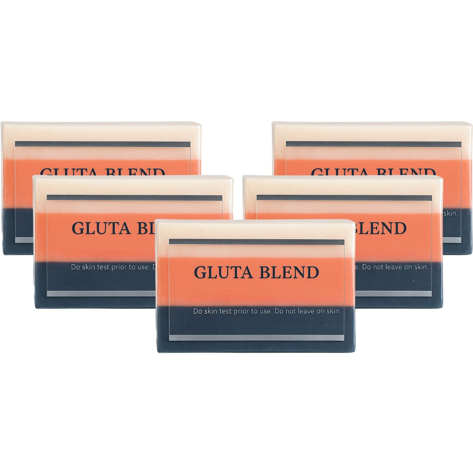 Relumins Premium 3-In-1 Glutablend Beauty Soap Bar - For Smoother, Clearer, Healthier-Looking Skin - Now With Rosehips - Gentle Face & Body Cleanser 120G X 5 Bars