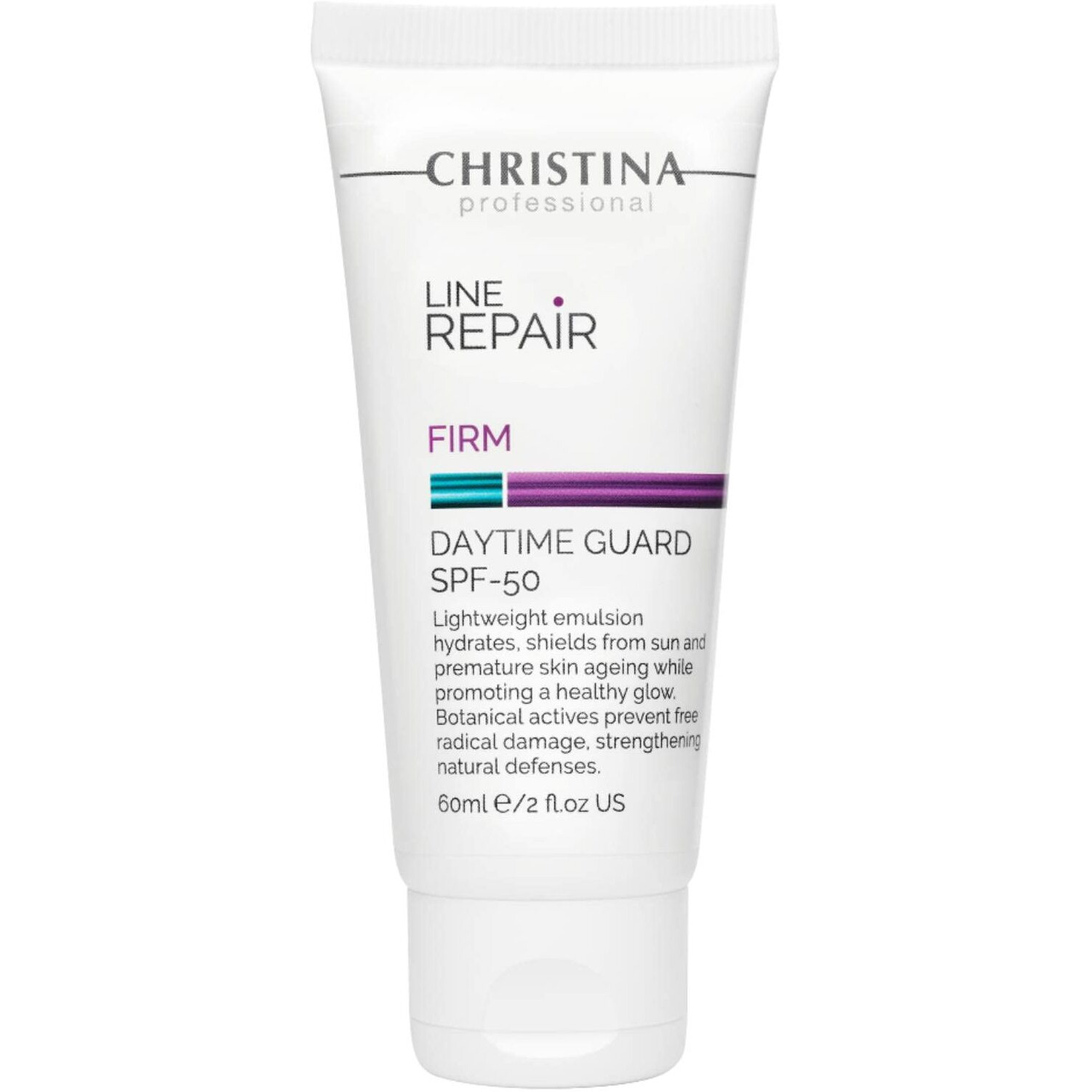 Christina Line Repair Firm Daytime Guard Spf 50 - Lightweight Emulsion Facial Sunscreen With Botanical Actives - Face Sunscreen With Uv Sun Filters, Hyaluronic & Resveratrol