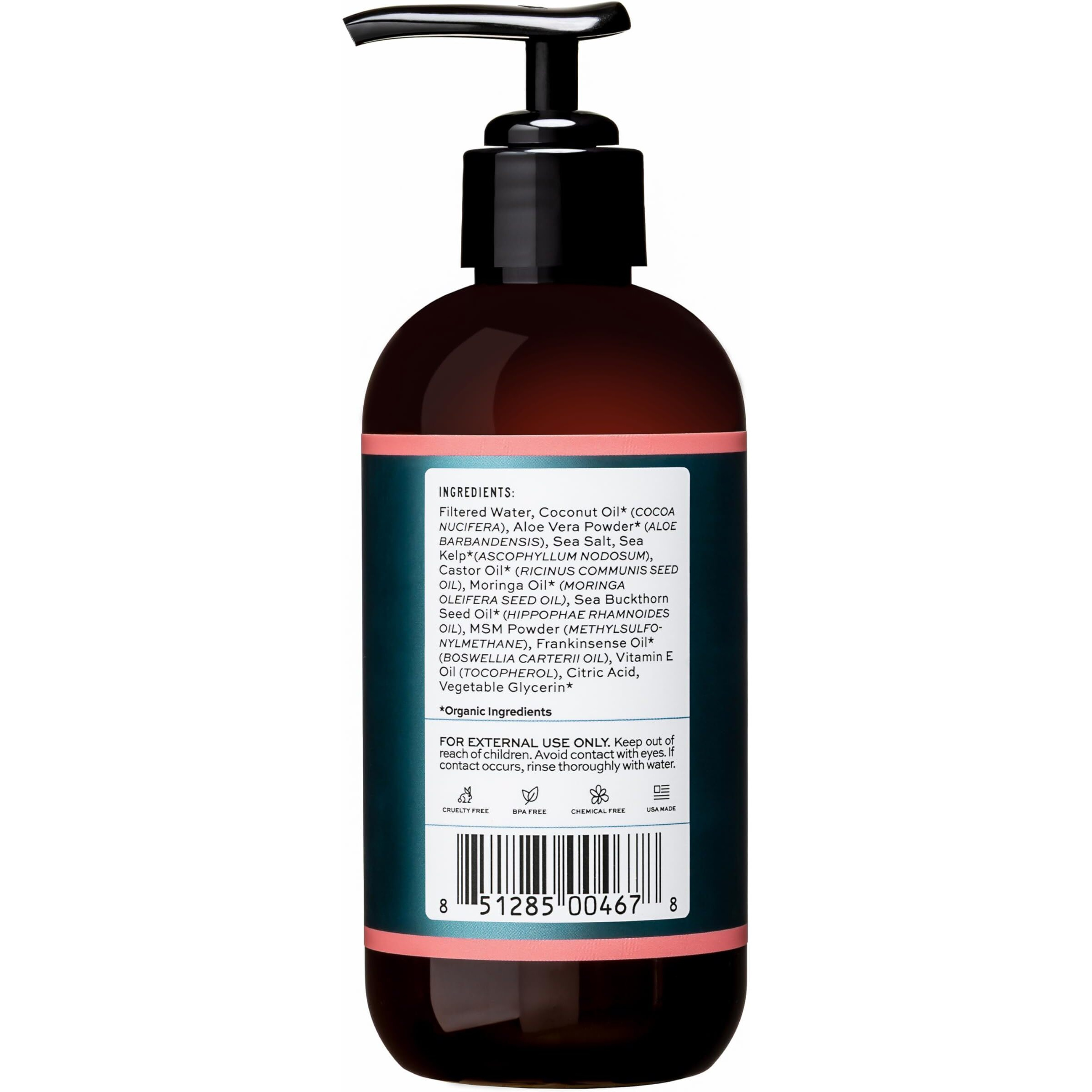 Aleavia Purifying Facial Cleanse - Fragrance-Free Organic & All-Natural Prebiotic, Vegan Face Wash - Nourish Your Healthy Skin Microbiome - 8 Oz. (New Formula)