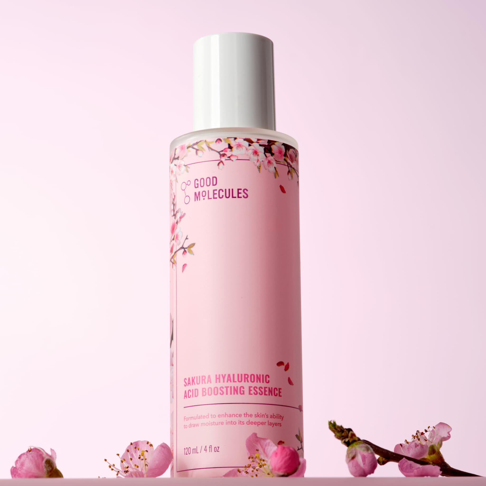 Good Molecules Sakura Hyaluronic Acid Boosting Essence - Ultra Hydrating Facial Moisturizer - Skincare For Hydration, Tightening, Anti Aging, Instant Glow - Skin Care For Face