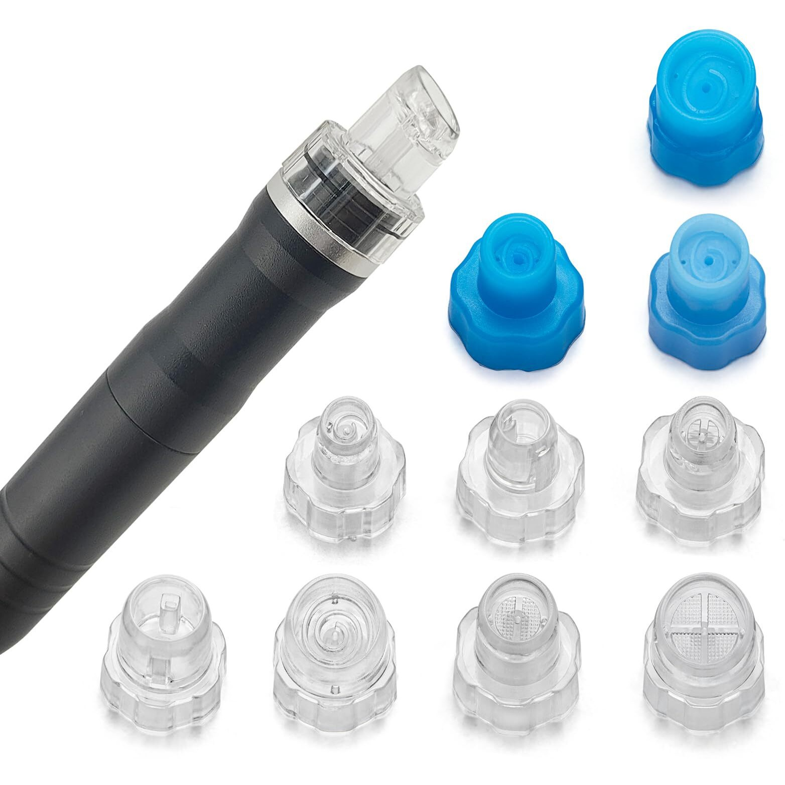 Facial Care Face Cleaning Tool Skin Beauty Set Hydro Dermabrasion Water Peeling 8Pcs Elitzia Etaf133T (White)