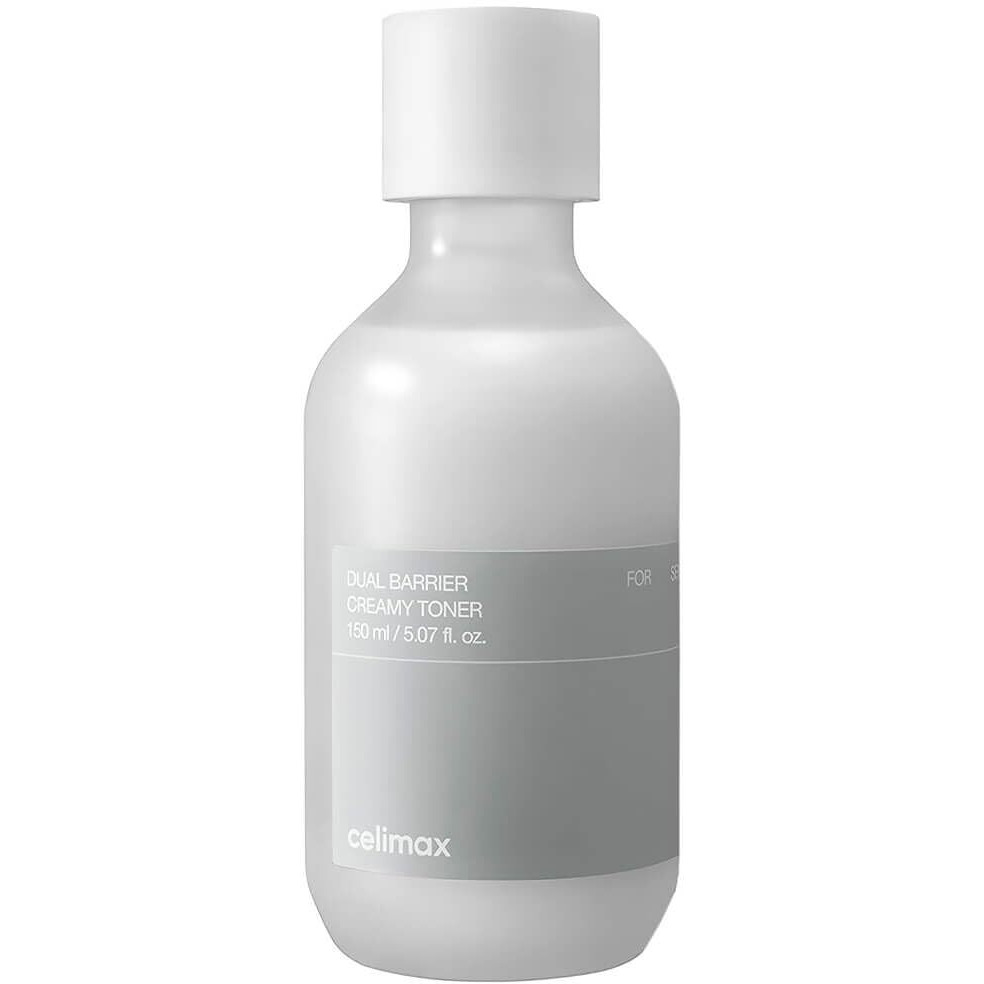 Celimax Dual Barrier Creamy Toner | With Ceramides, Peptide, Oil & Alcohol Free, Facial Astringent, Hydrating, Calming, Soothing, Non Irritating,150Ml