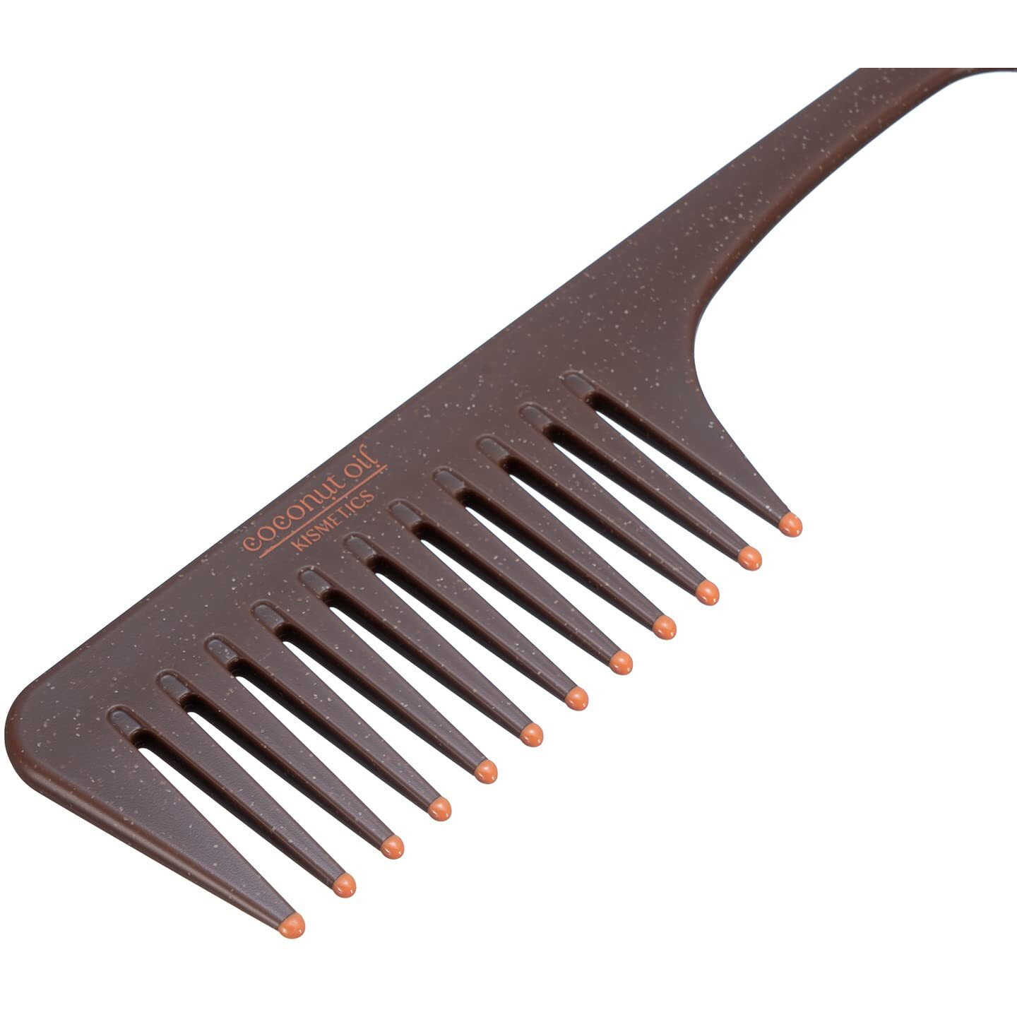 Kismetics - Coconut Oil Infused, Scented Shower Comb, Wide Tooth Comb For Detangling Wet Or Dry Hair. For All Hair Type