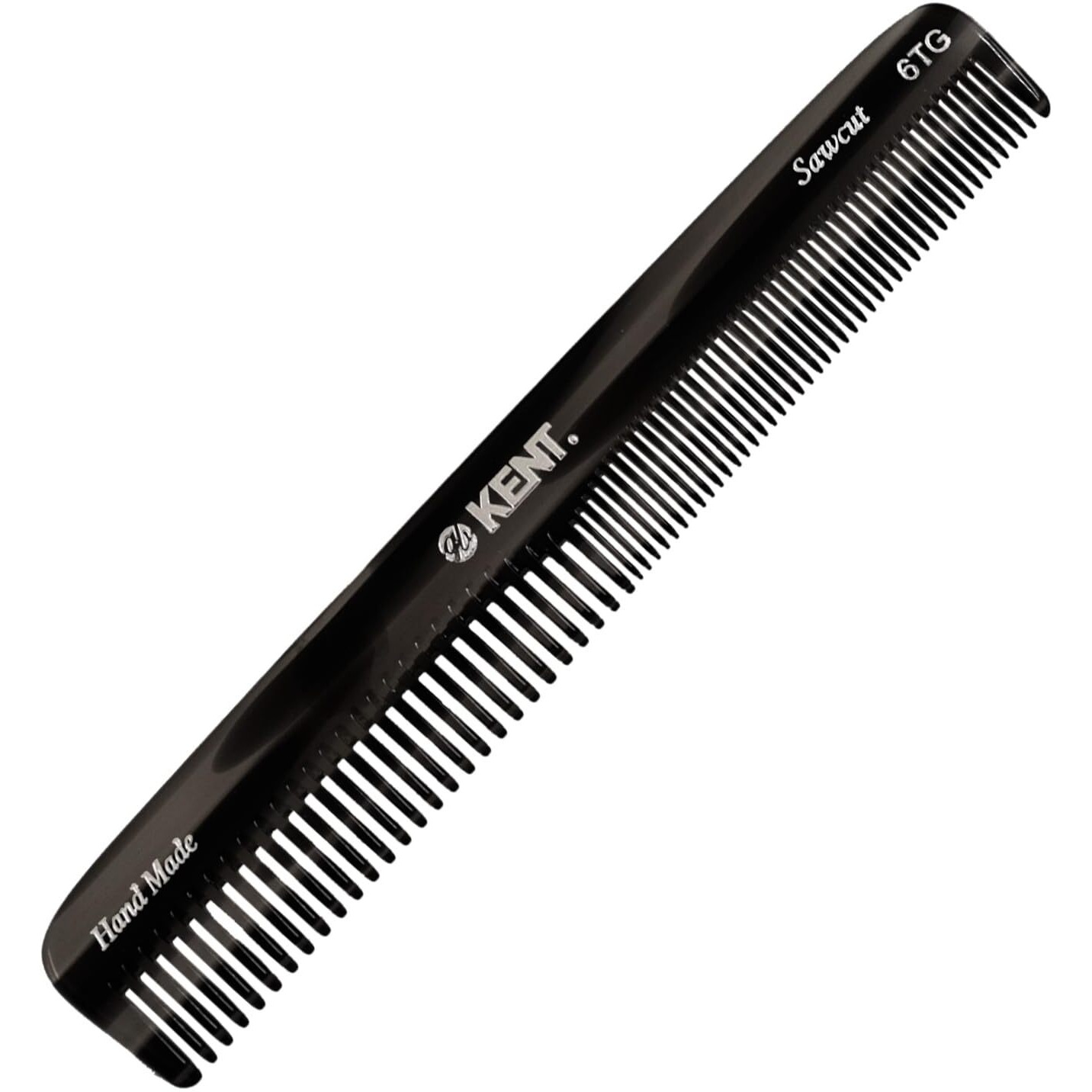 Kent 6T G Fine Tooth And Wide Tooth Hair Comb, Handmade Styling Comb For Hair Care, Barber Combs, Beard Combs For Men, Styling Grooming For Men, Women And Kids