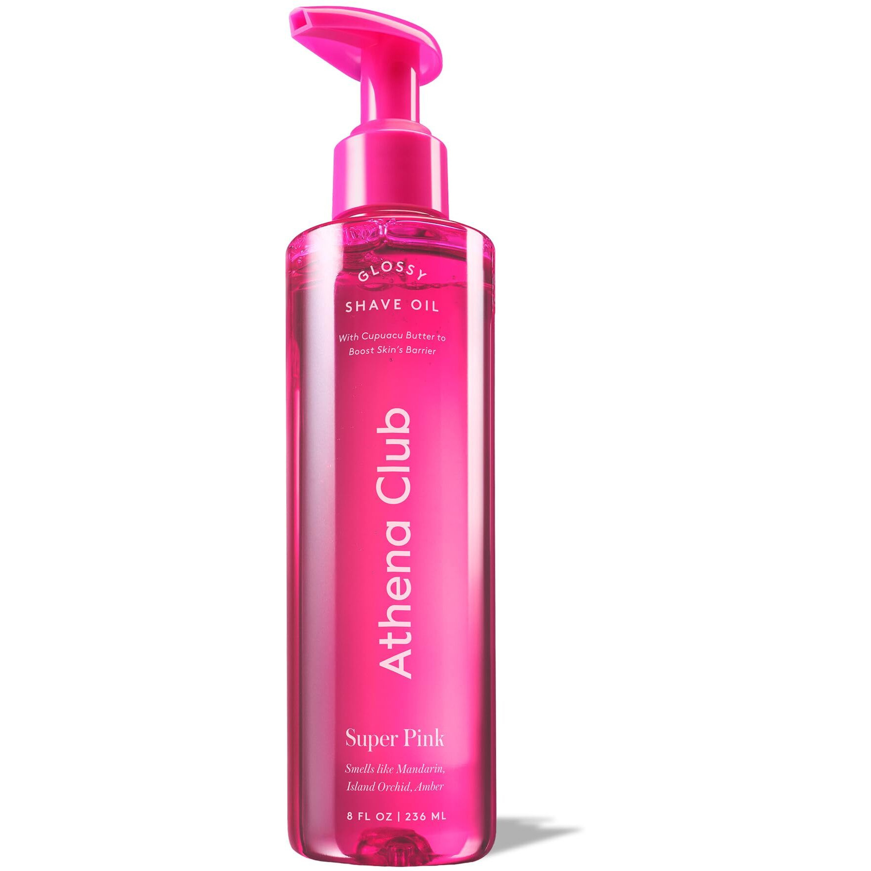 Athena Club Glossy Shave Oil For Women - Super Pink - 8 Fl Oz