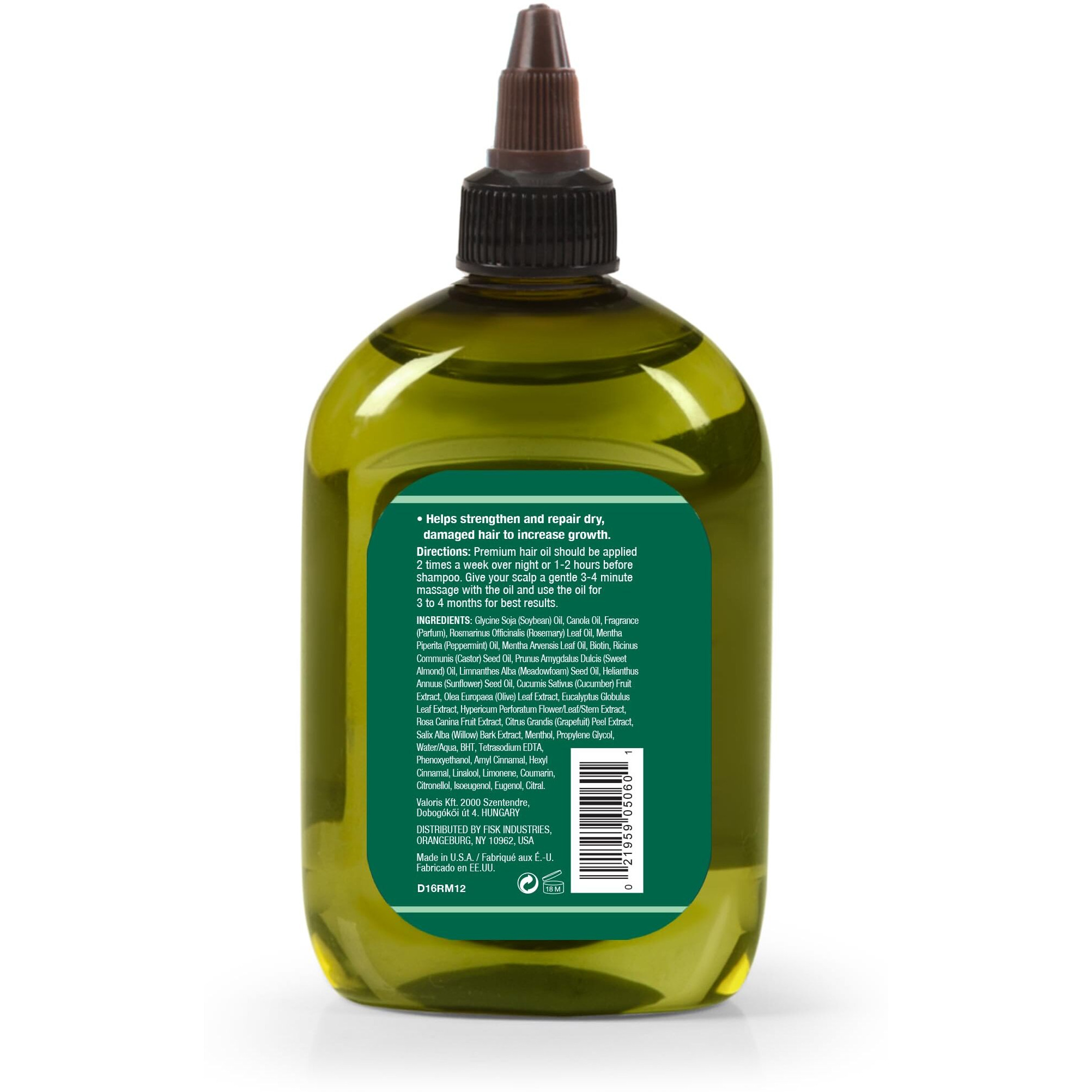Difeel Rosemary And Mint Premium Hair Oil With Biotin - Large 12 Oz. - Natural Rosemary Oil For Hair Growth & Biotin