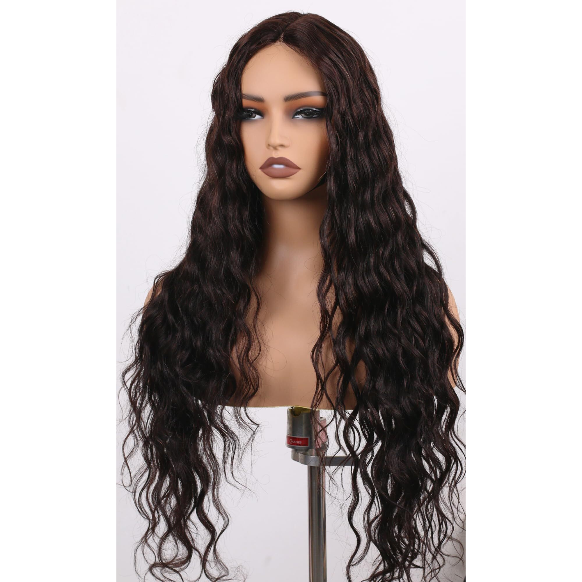 Manemajesty 34 Inch Body Wave Lace Front Wigs Human Hair Wear And Go Glueless Wigs Human Hair Pre Plucked Pre Cut T Part Hd Lace Front Wig 180% Density Natural Layered Wig