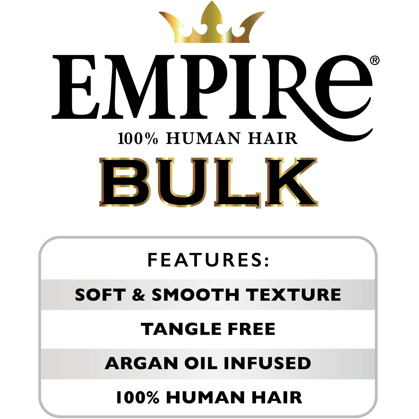 Sensationnel Empire Bulk Braiding - Deep Body Human Hair Braids For Knotless Boho Box Or Curly Loose Wave Styles - 1 Pack (18 Inch, 2 Darkbrown)