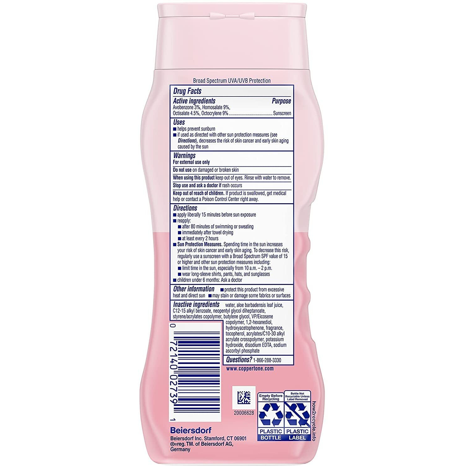 Coppertone Spf50 Waterbabies Aloe & Vitamin-E Lotion 8 Ounce (237Ml) (Pack Of 6)