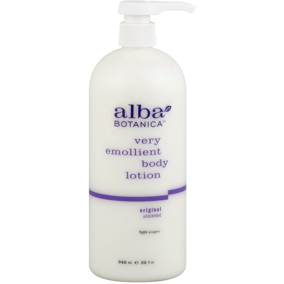 Alba Botanica Very Emollient Body Lotion -Original Unscented, 32 Ounce (Pack Of 6)