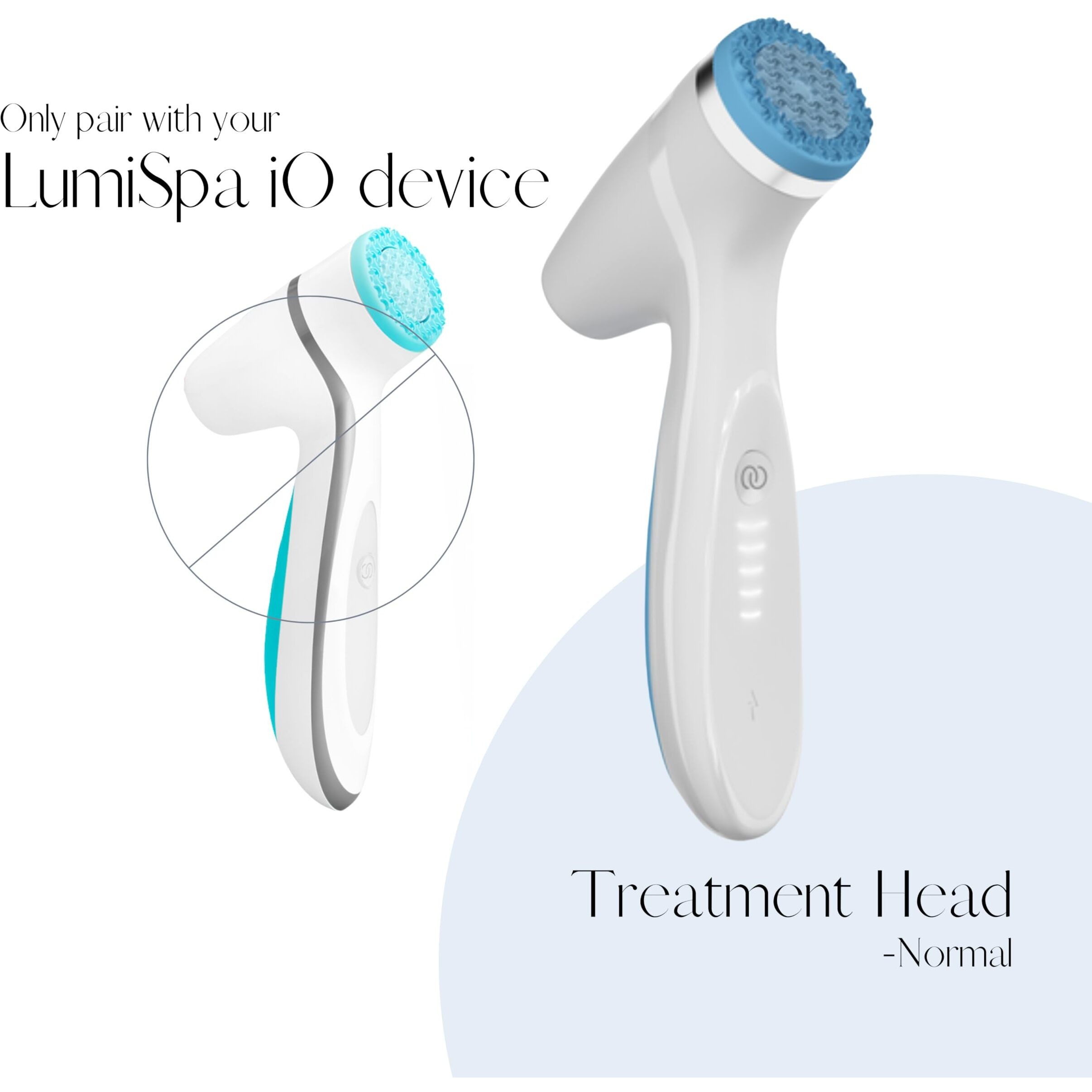 Nuskin Ageloc Lumispa Io Silicone Treatment Head | Normal | Silicone Facial Scrubber & Exfoliator | Gentle Skin Cleanser For Daily Use | Promotes Smoother, Clearer Skin | Suitable For All Skin Types