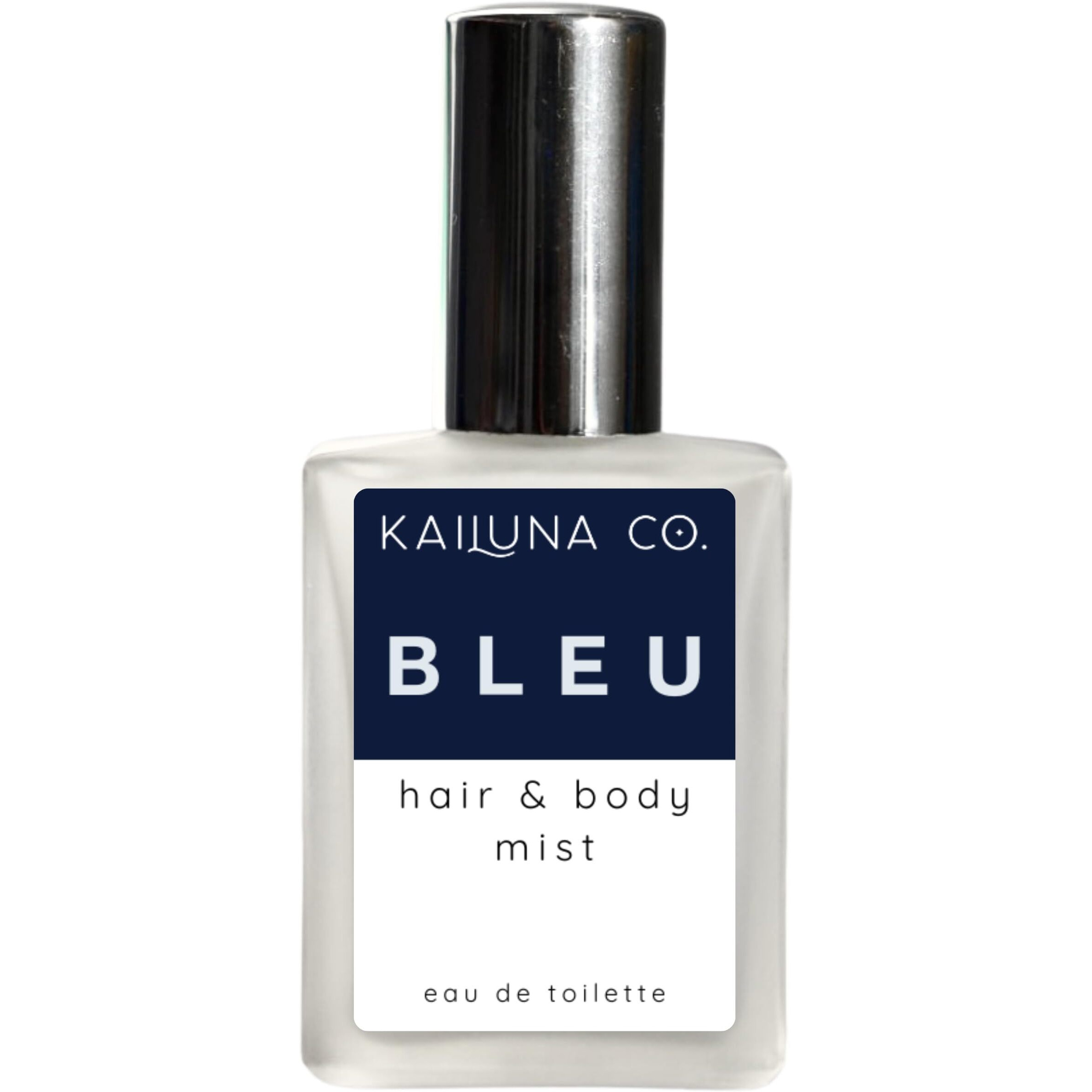 Kailuna Co. Bleu For Men Natural Hair & Body Mist Spray, Pure Essential And Fragrance Oils, Alcohol-Free, Handmade In California, 0.5Fl Oz