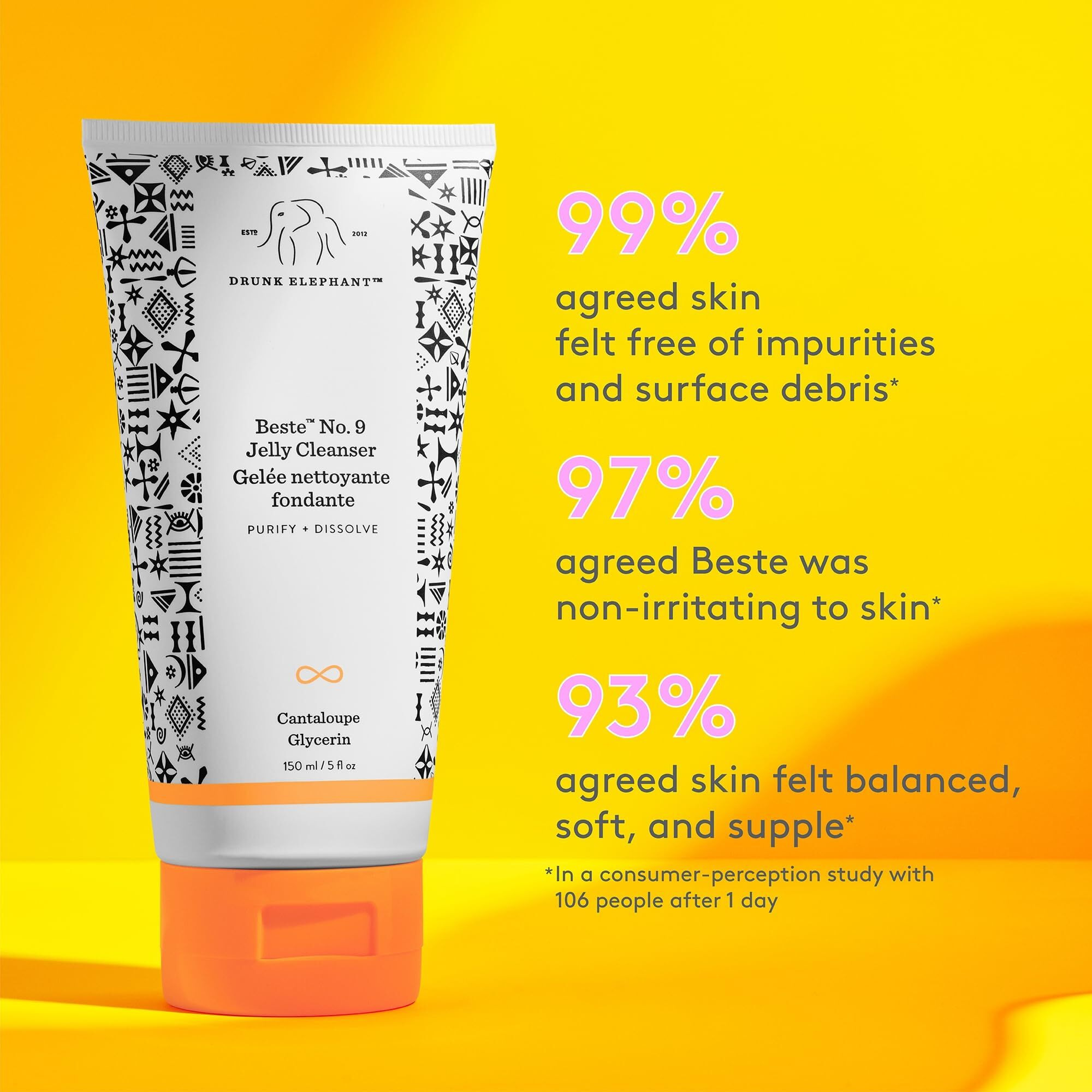 Drunk Elephant Protini Polypeptide Cream Bundle - 50 Ml/1.69 Fl Oz - Firming Moisturizer - Beste No. 9 Jelly Cleanser - 150 Ml/5 Fl Oz - Gel Face Wash - Cruelty-Free - Dermatologist-Tested