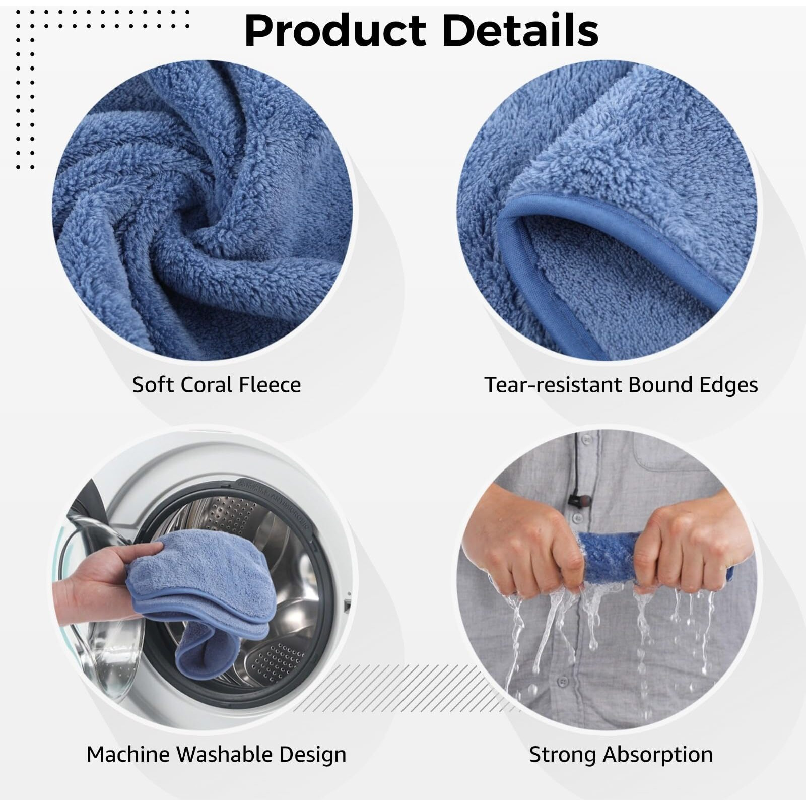 Dimegon 12 Pcs U-Shaped Facial Towels, Split Design, Soft Esthetician Towel, Facial Stem Massage Cleansing Towel, Coral Fleece Face Cloth For Beauty Salons, Skin Care, Spa Centers