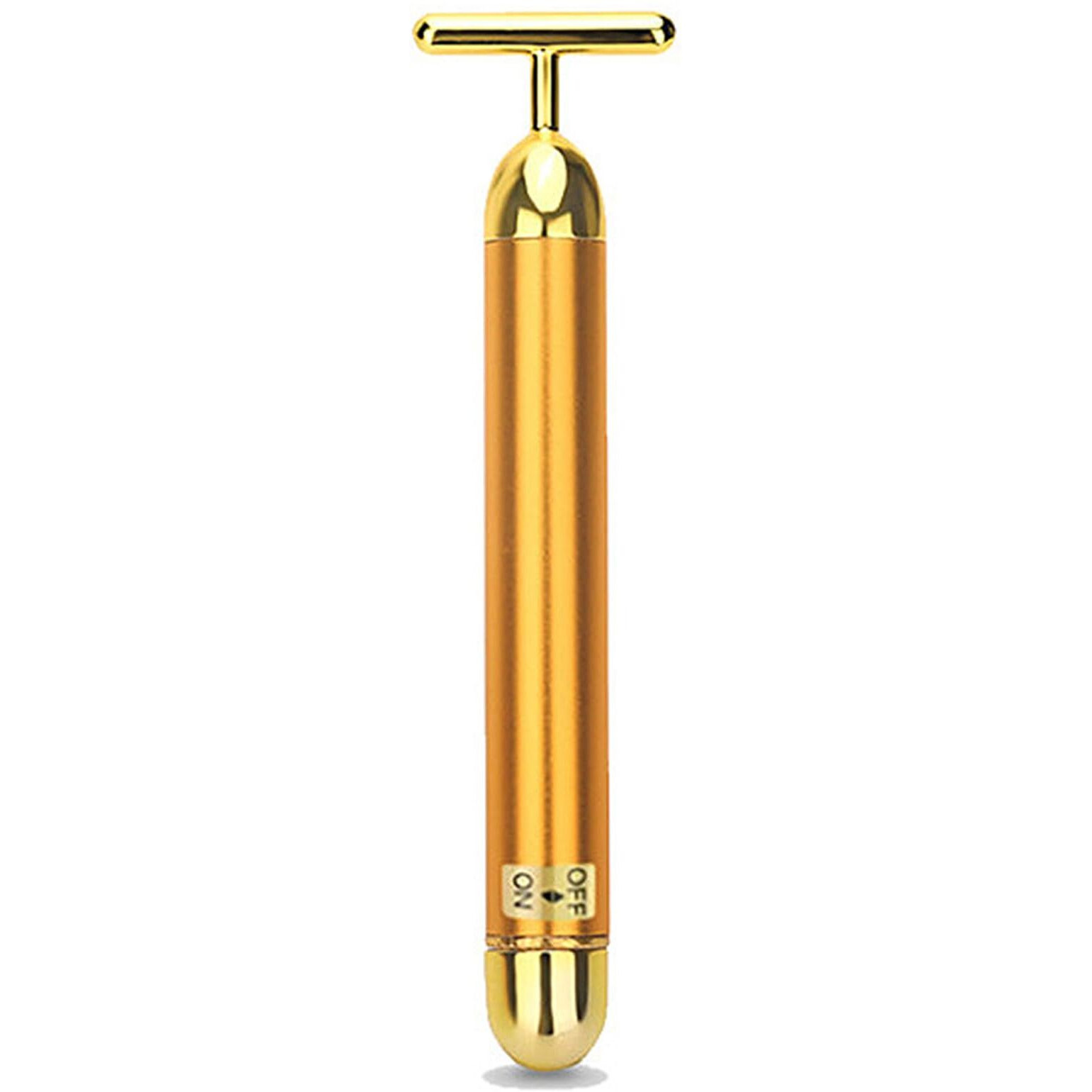 Sixiumie Beauty Bar Gold Face Massager For Skin Care T-Shape Facial Massager Tools Face Lifting