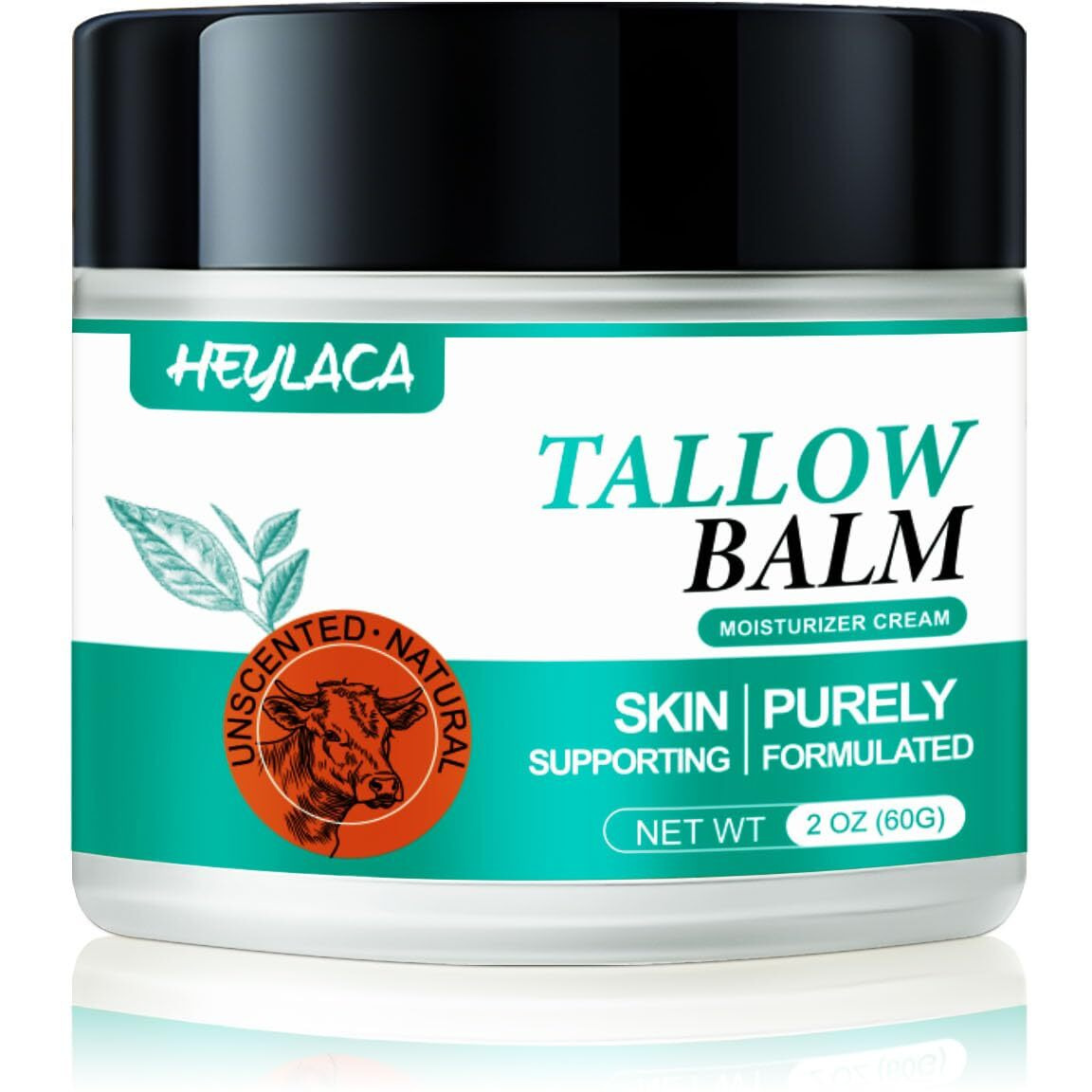 Beef Tallow Honey Balm For Skin - Grass Fed Beef Tallow Honey Moisturizer For Face,Whipped Organic Unscented Fast Absorption Tallow Balm Infused With Manuka Beeswax Olive Oil