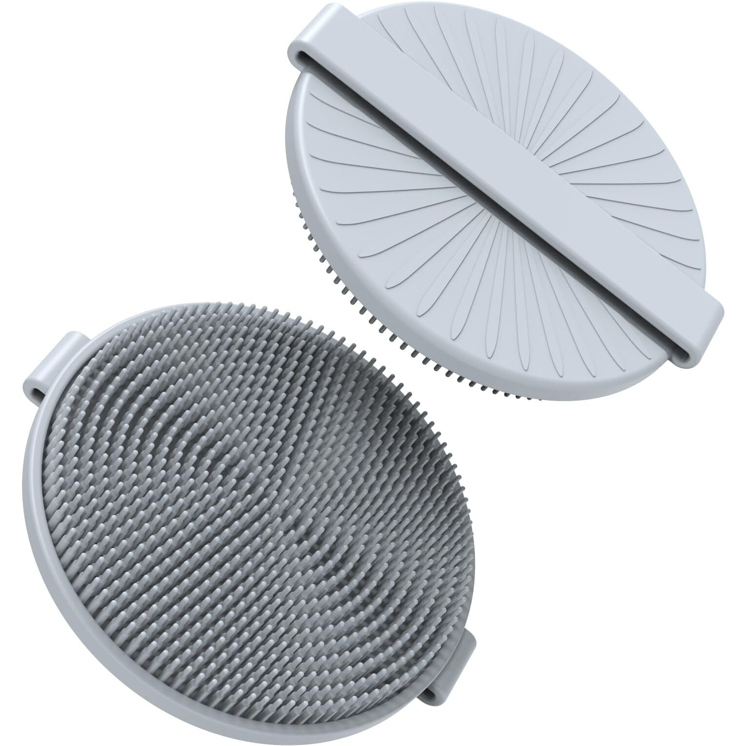 Jalopink Silicone Body Scrubber Brush - Gentle Exfoliating And Lather Well - Fast-Drying, Hygienic, Bpa-Free Silicone Body Exfoliator For Sensitive Skin, Men & Women