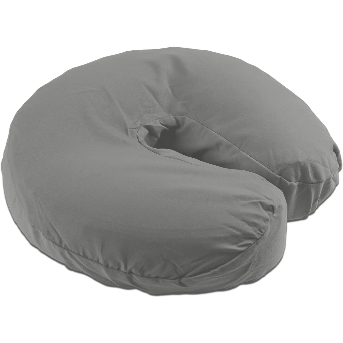 Body Linen Tranquility Microfiber Massage Face Rest Covers For Massage Tables And Chairs - Durable, Lightweight And Extra Soft Microfiber Face Cradle Covers - 1 Pack Gray