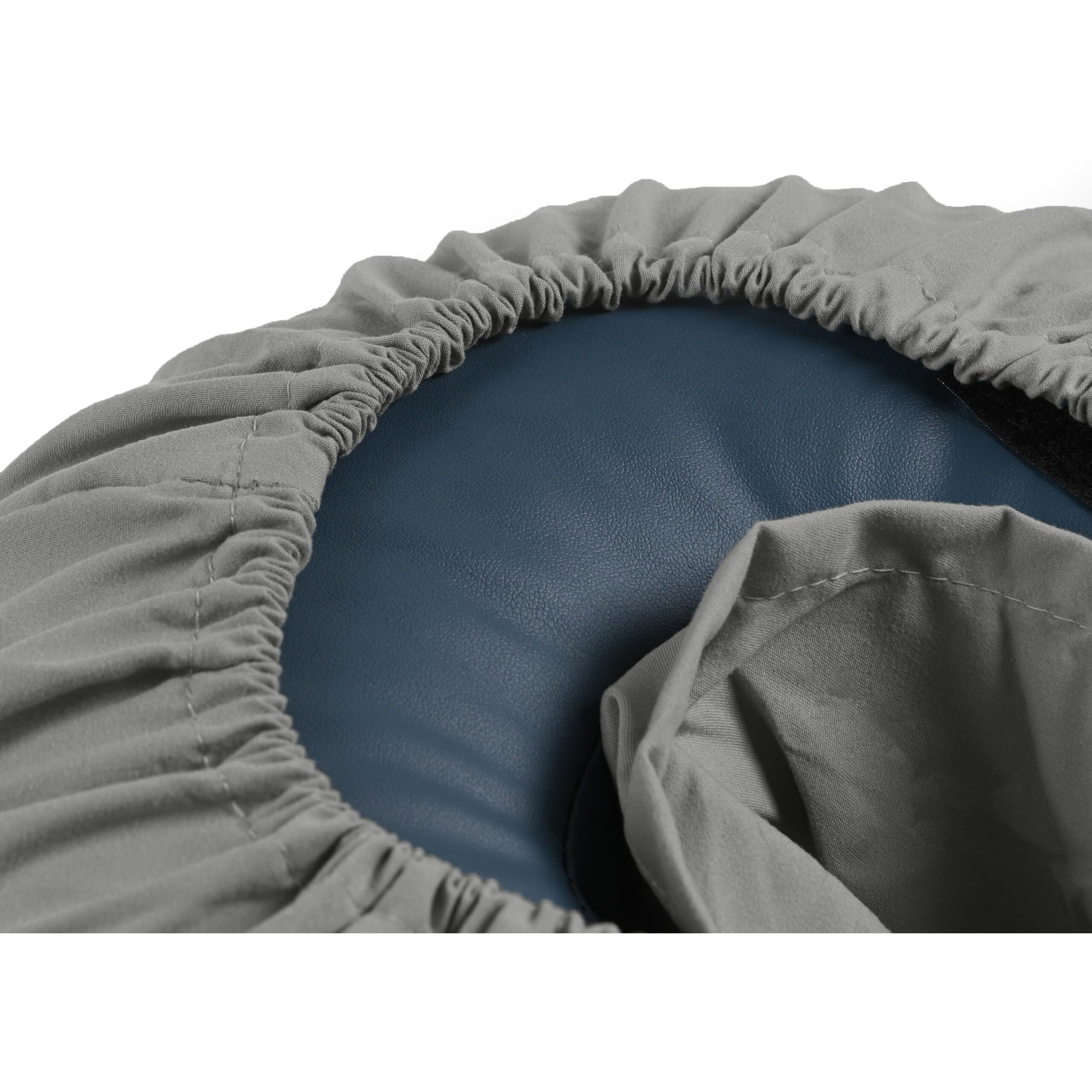 Body Linen Tranquility Microfiber Massage Face Rest Covers For Massage Tables And Chairs - Durable, Lightweight And Extra Soft Microfiber Face Cradle Covers - 1 Pack Gray